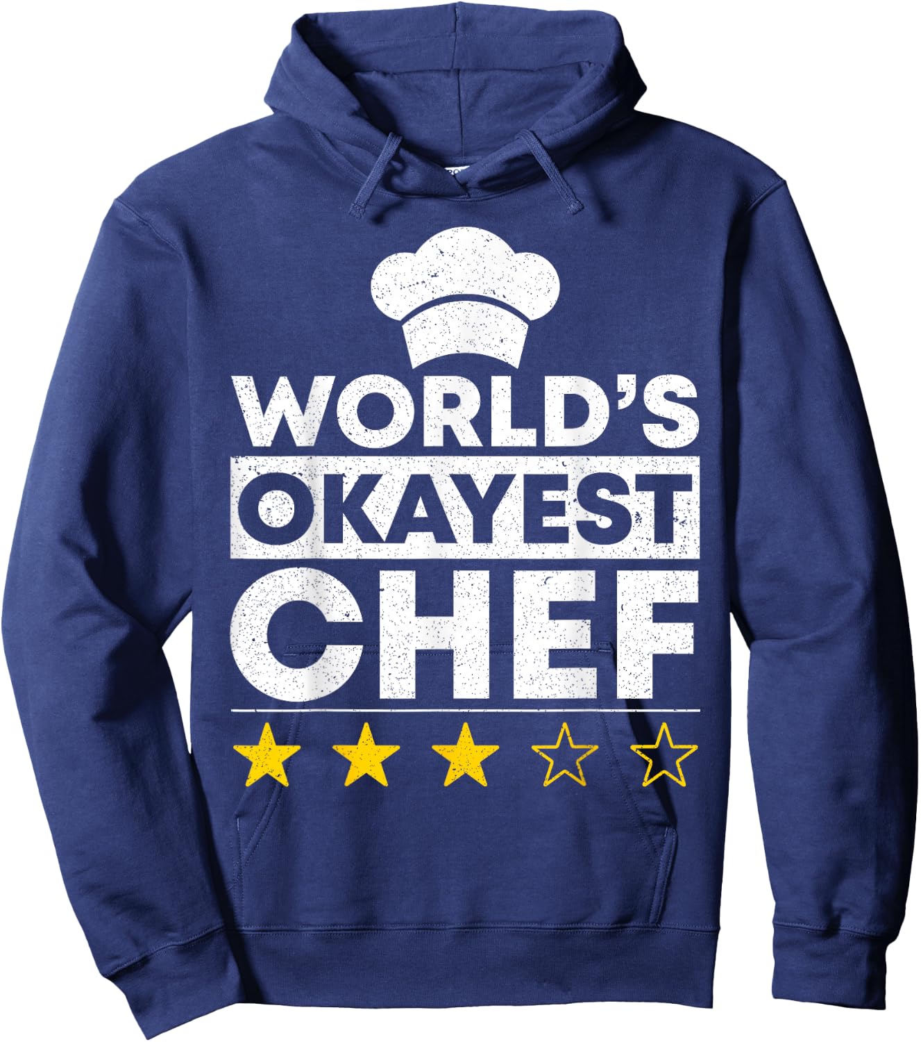 Worlds okayest Chef Coat Cooking Cook Hoodie - Hoodie | Navy
