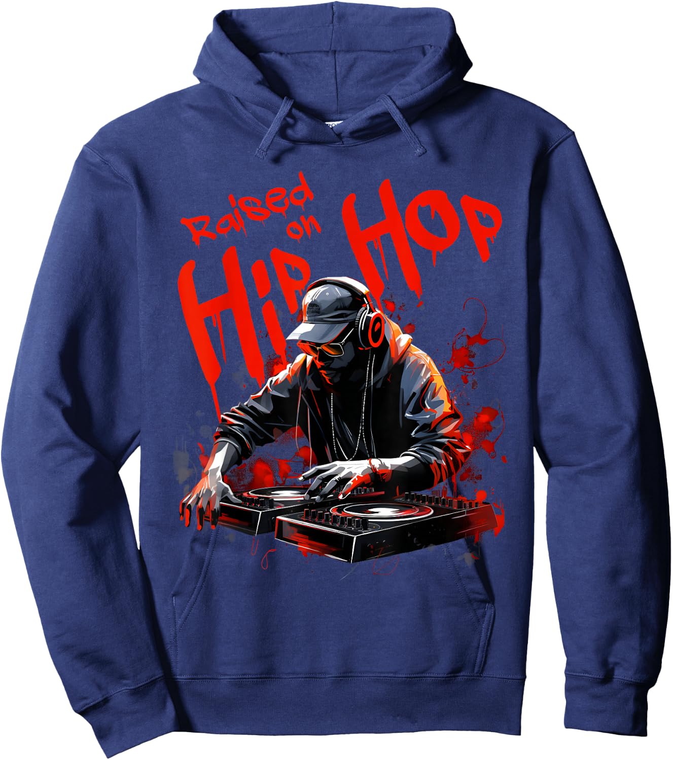 Hip Hop DJ 50th Anniversary Graphic Hoodie - Hoodie | Navy