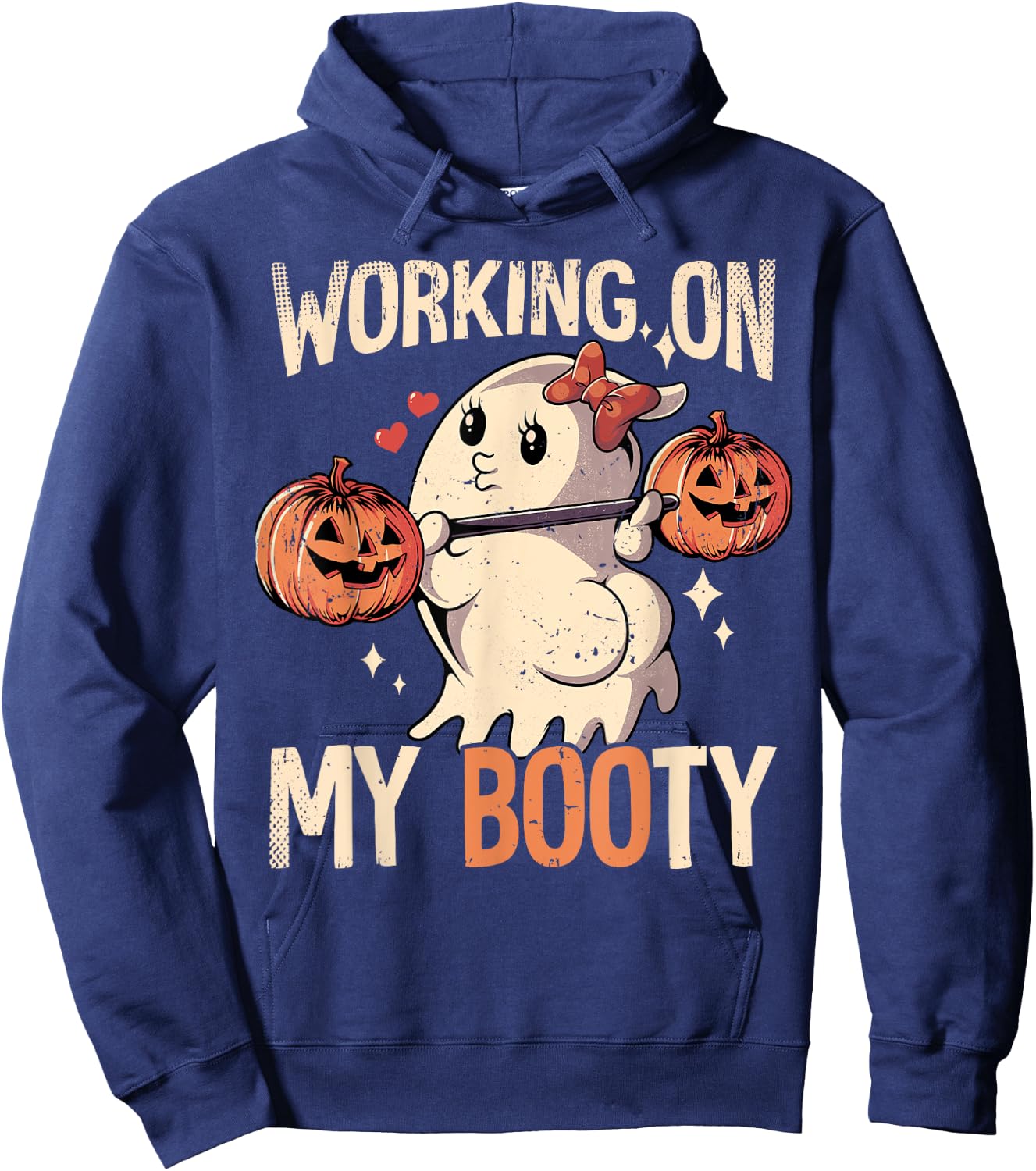 Working On My Booty Hoodie - Hoodie | Navy