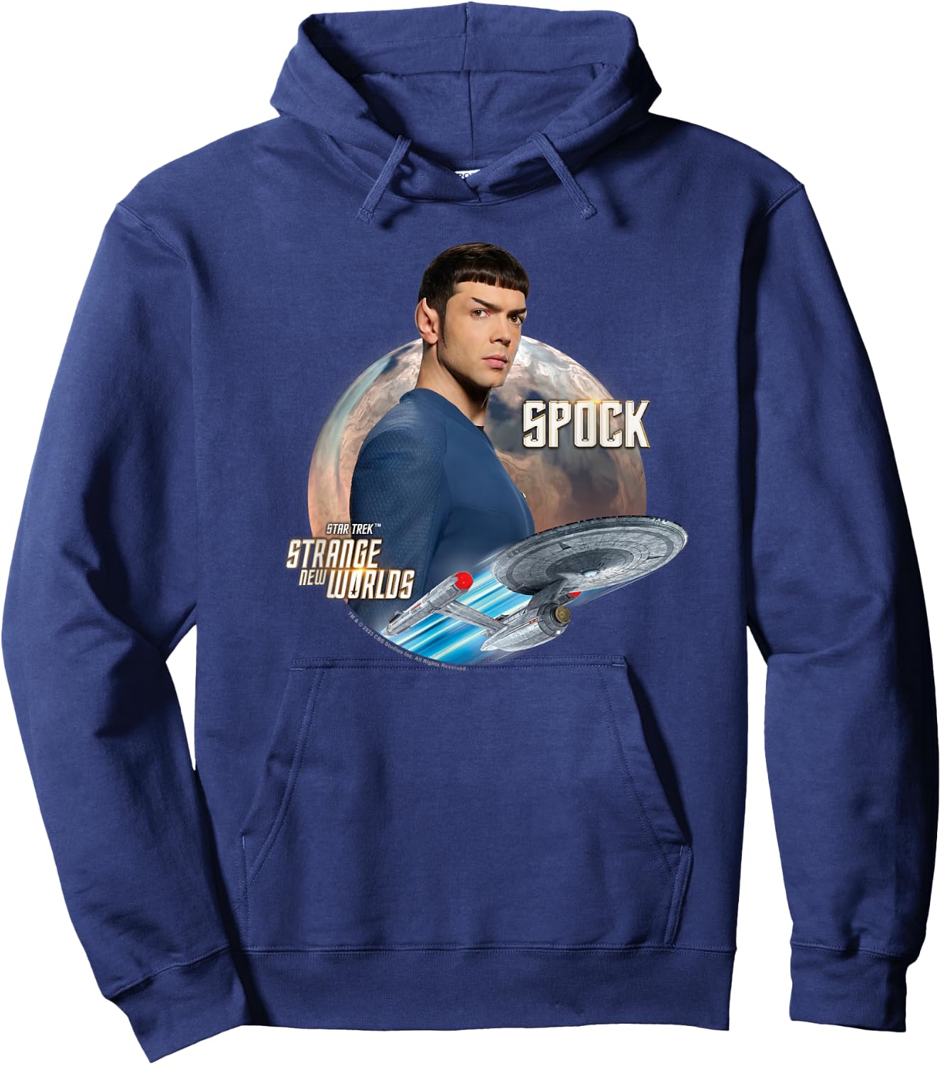 Star Trek Strange New Worlds Spock Hoodie - Hoodie | Navy