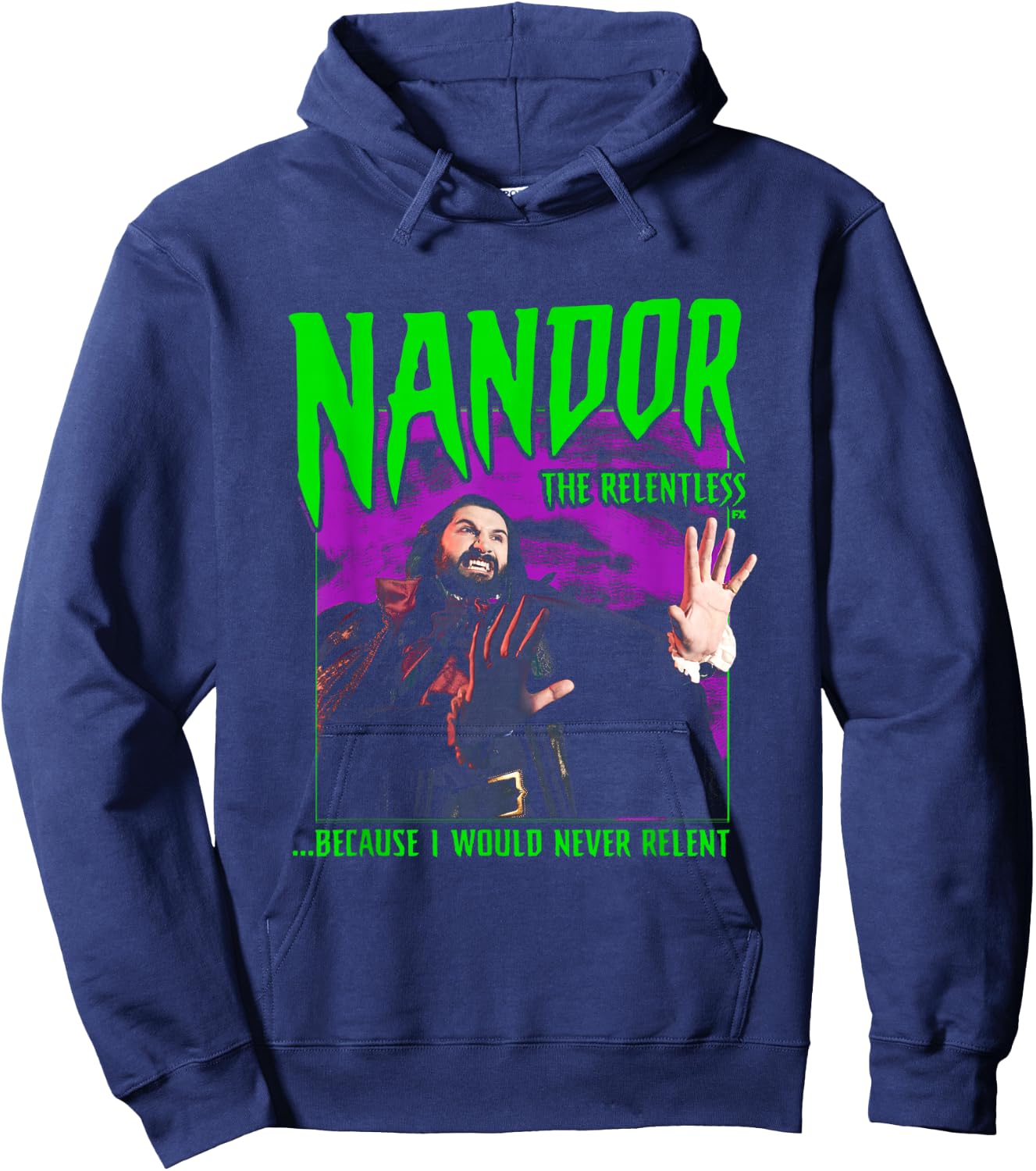 What We Do in The Shadows Nandor The Relentless Hoodie - Hoodie | Navy