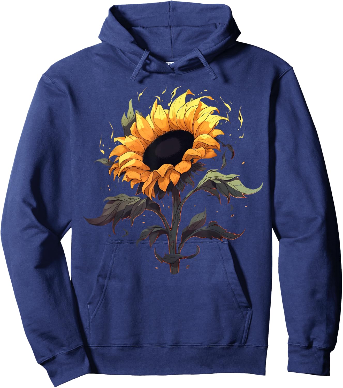 Summer Sunflower men and Sunflower Hoodie - Hoodie | Navy