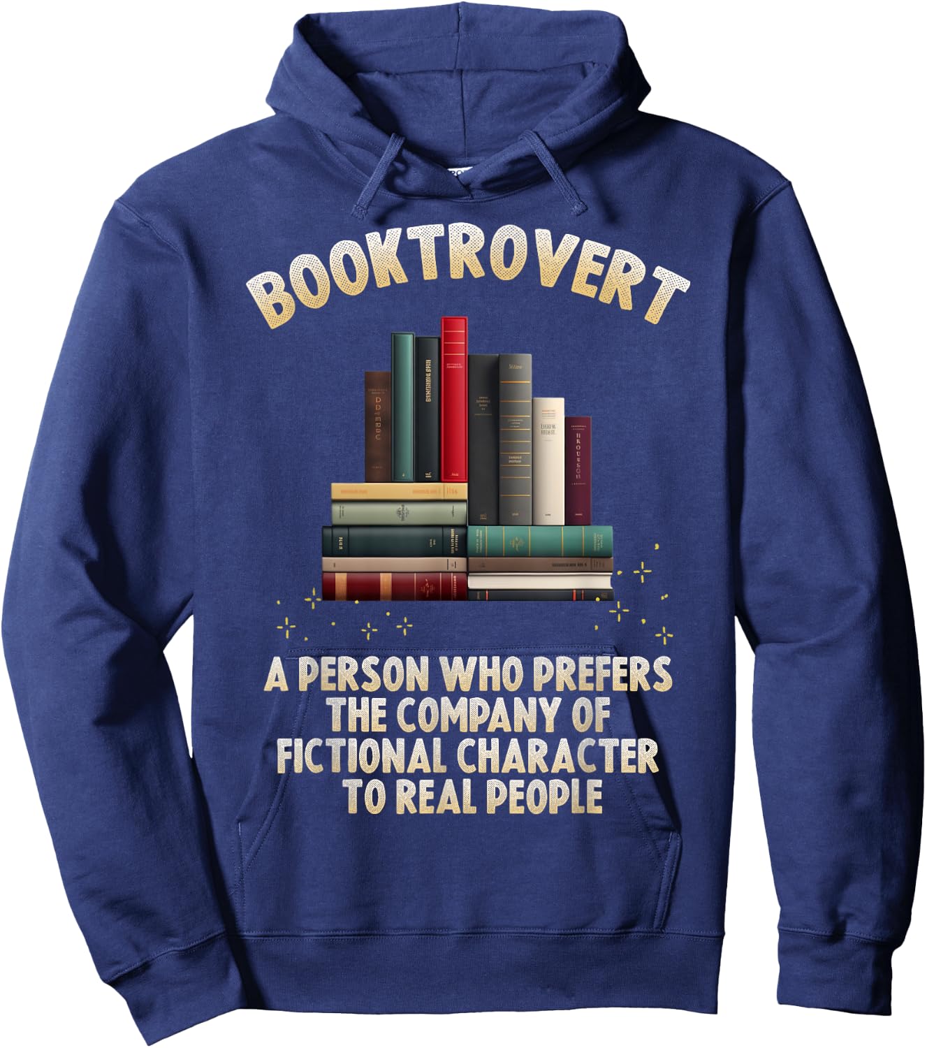 Booktrovert Hoodie - Hoodie | Navy