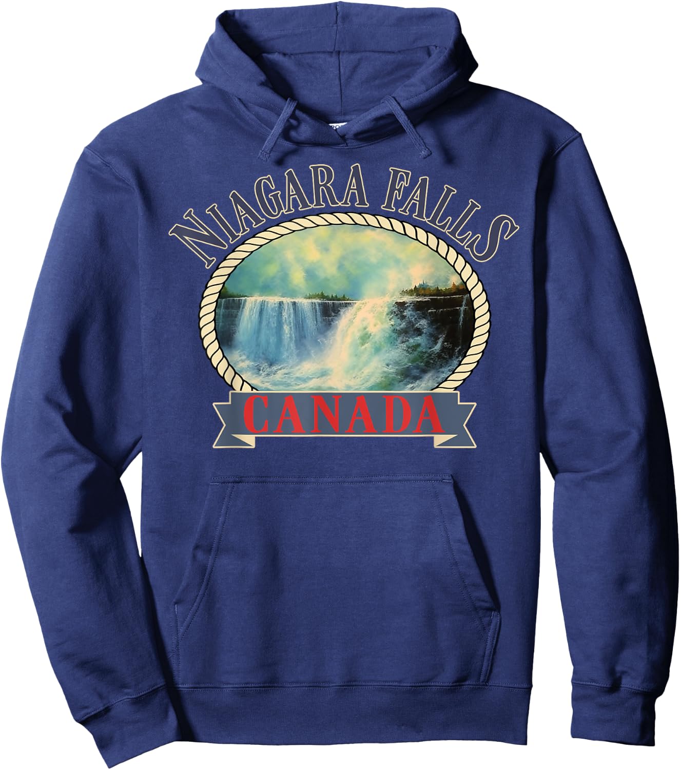 Niagara Falls Canada USA Nature river Hoodie - Hoodie | Navy