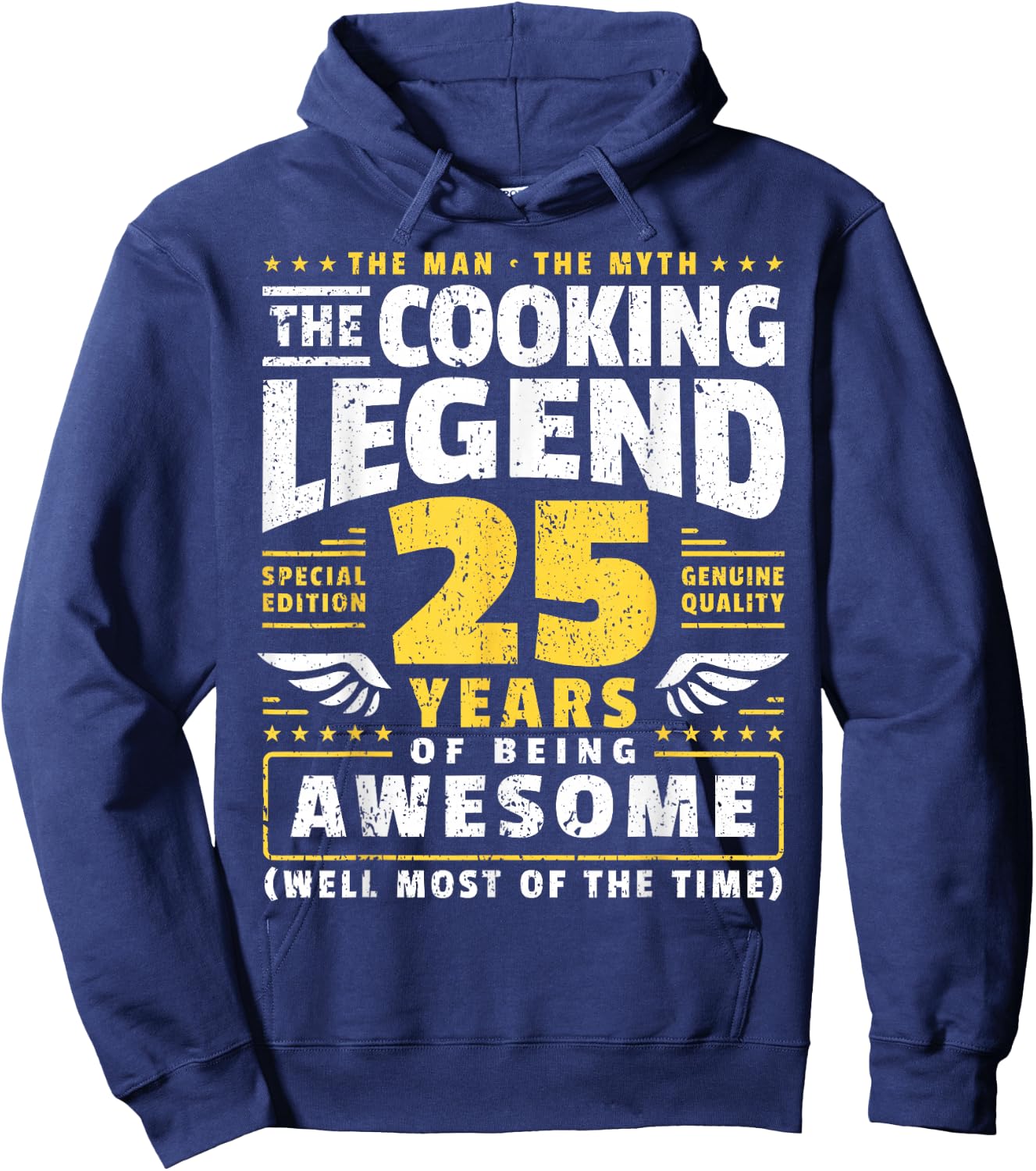 25th Birthday Cook 25 Years Old Chef Hoodie - Hoodie | Navy