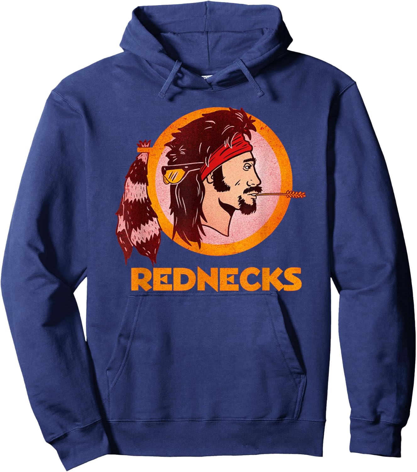 Washington Rednecks Football Caucasians Vintage Hoodie - Hoodie | Navy