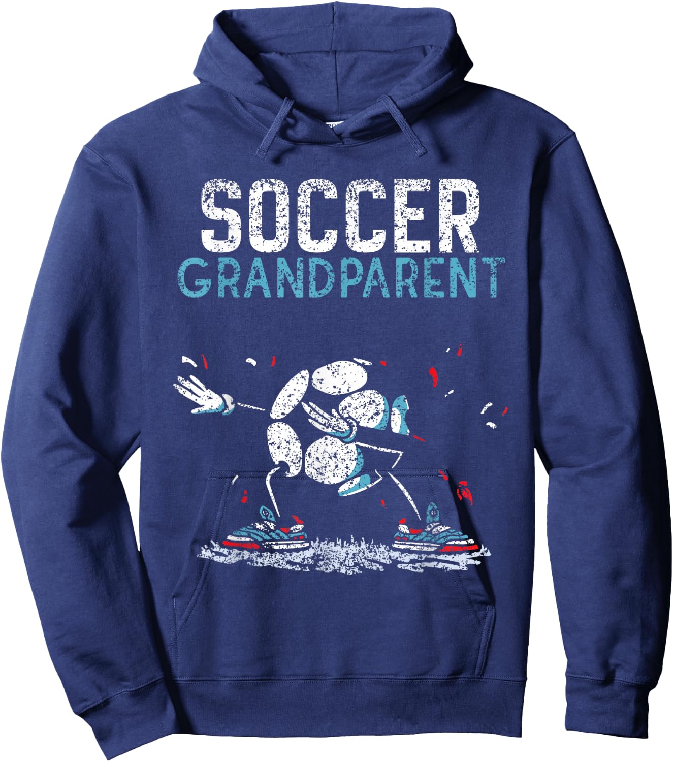 Soccer Grandparent Game Match Football Player Hoodie - Hoodie | Navy