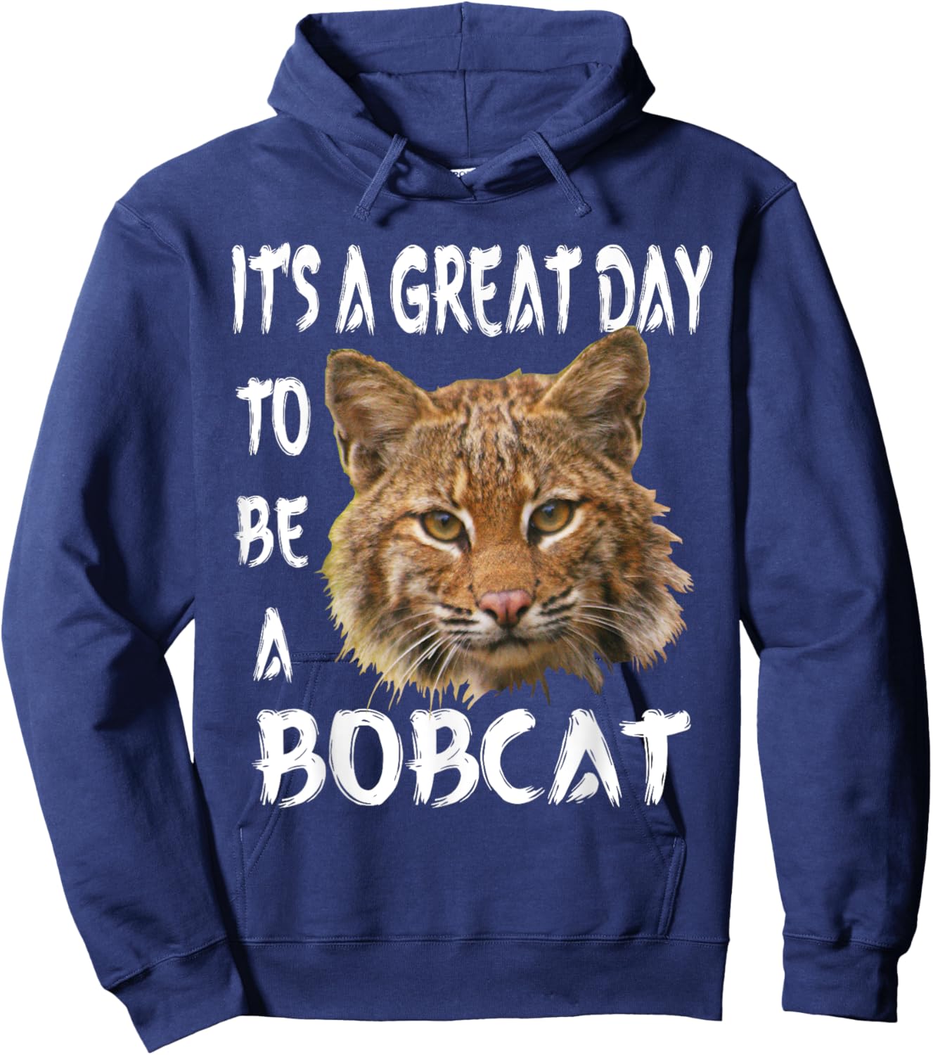 Bobcats School Sports Fan Team Spirit Great Day Hoodie - Hoodie | Navy