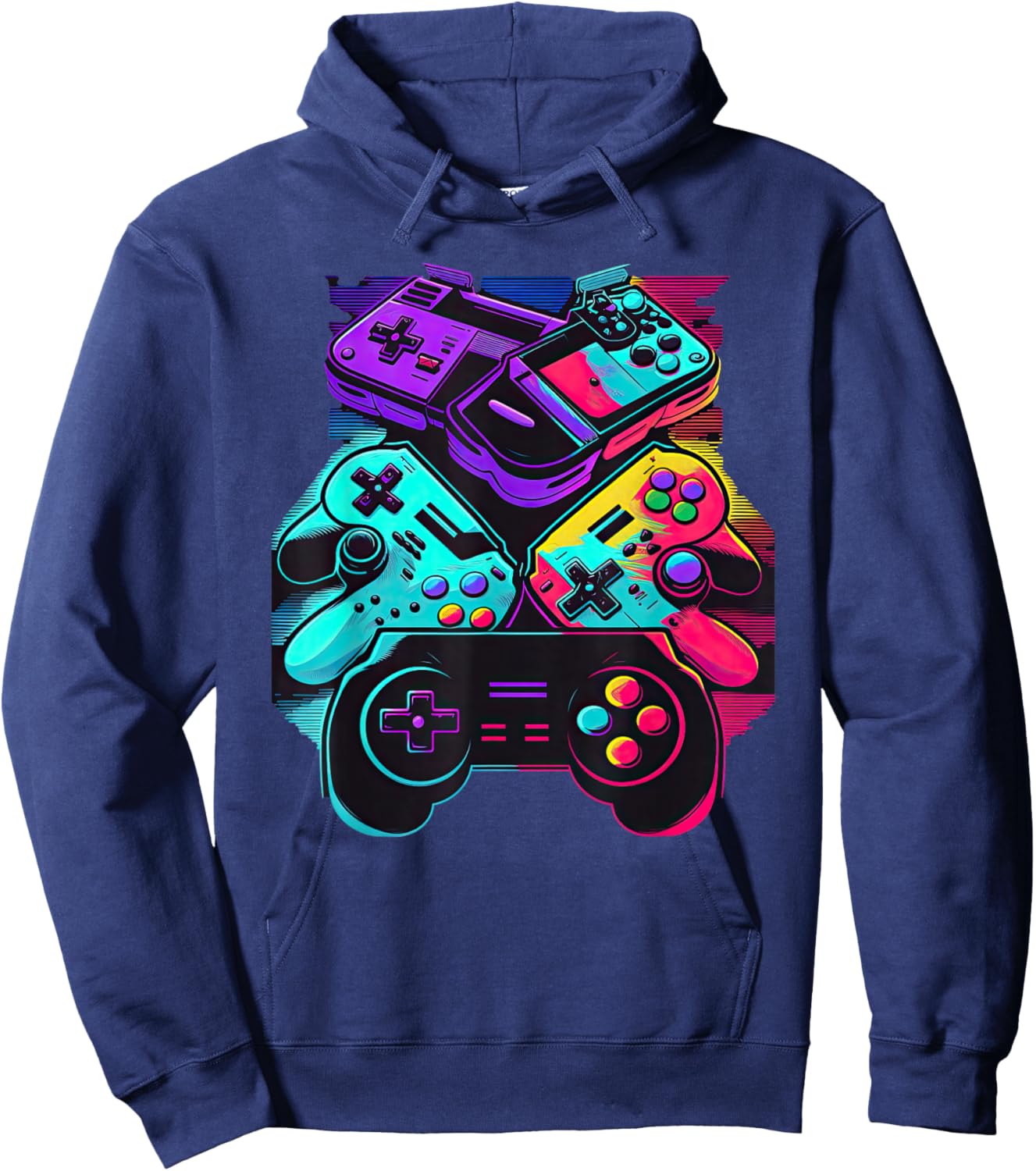 Control Gamer Video Game Controller Hoodie - Hoodie | Navy