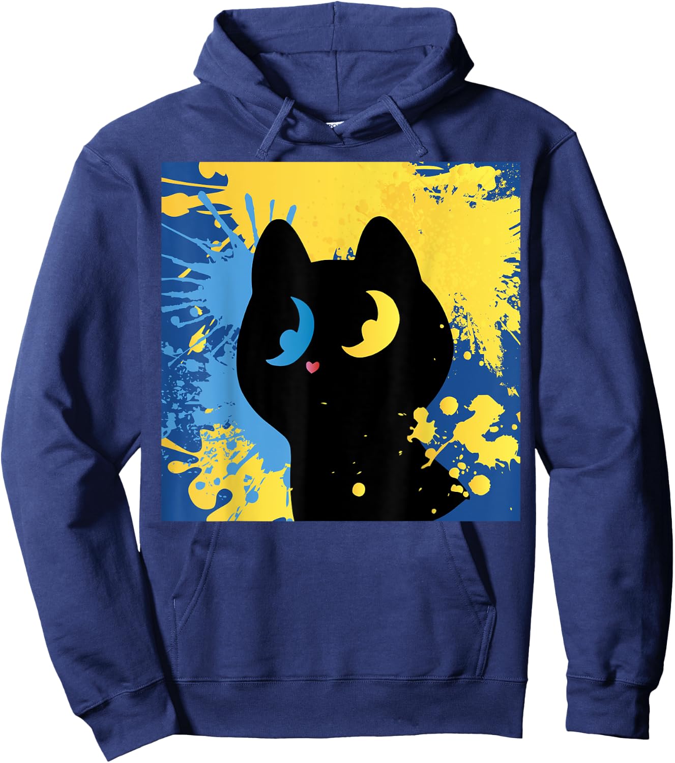 Ukrainian cats Ukraine Ukraine Flag cat lovers Hoodie - Hoodie | Navy