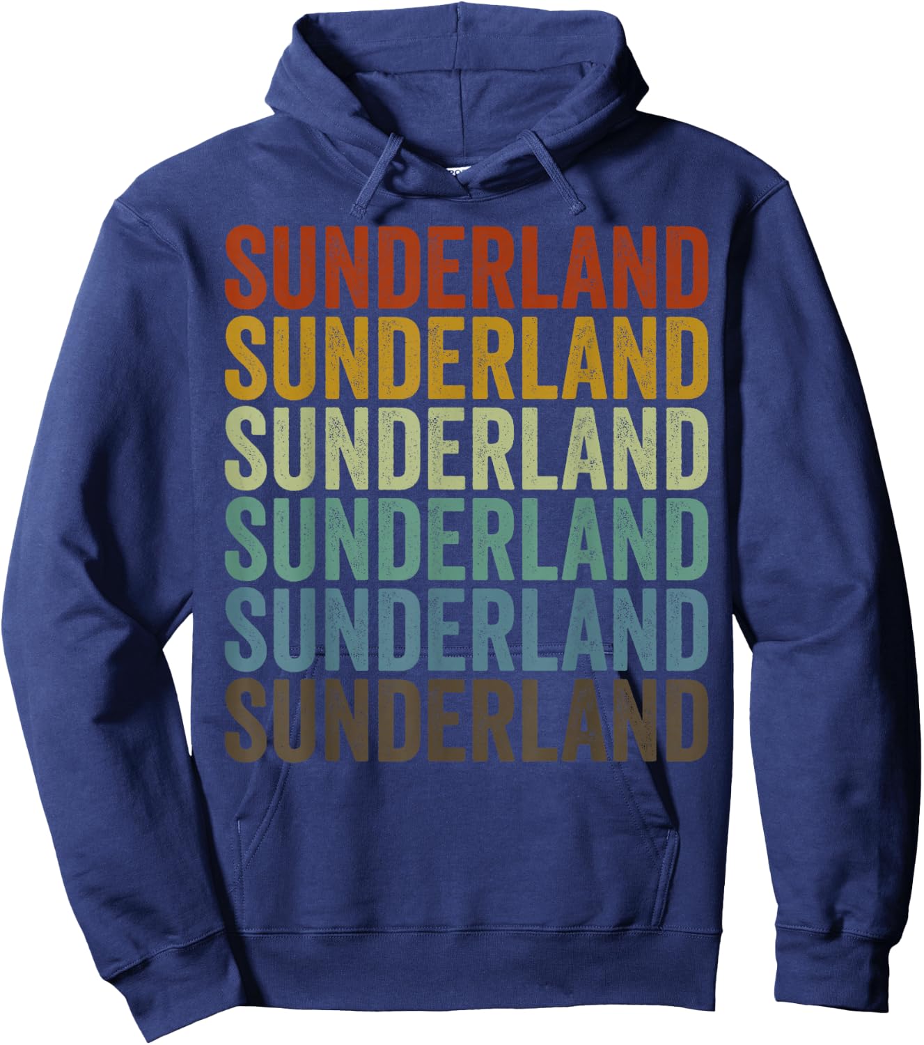 Sunderland City Retro Hoodie - Hoodie | Navy