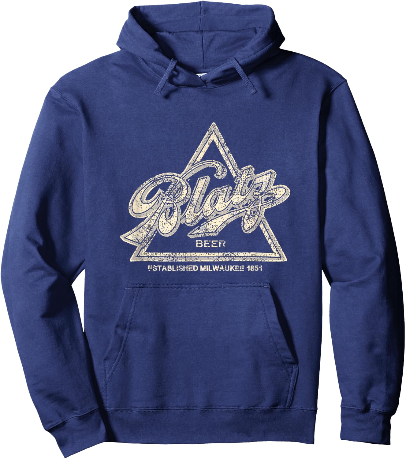 Blatz Beer Vintage Style - Pale Logo Hoodie - Hoodie | Navy