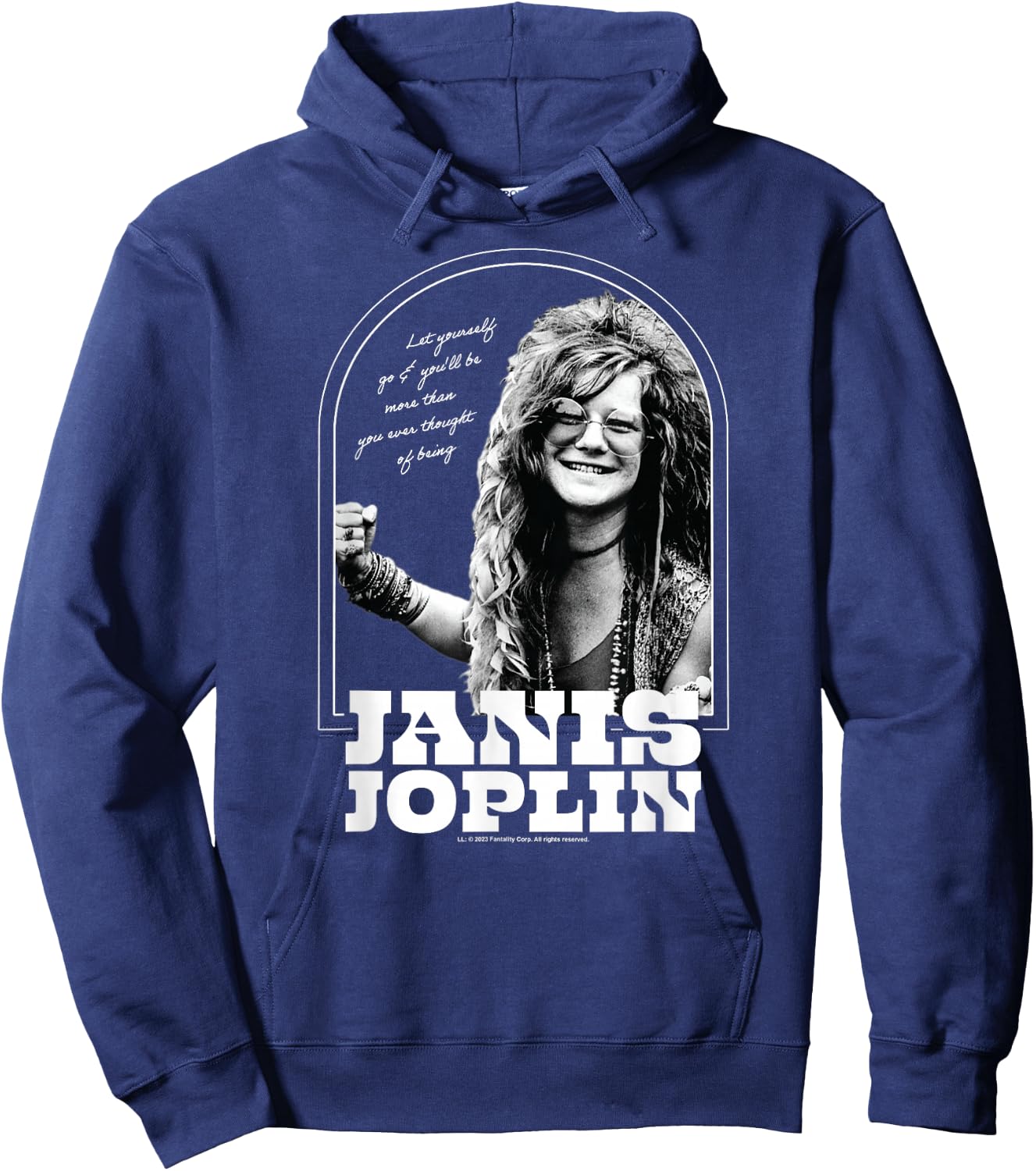 Janis Joplin - Let Yourself Go Be More Hoodie - Hoodie | Navy