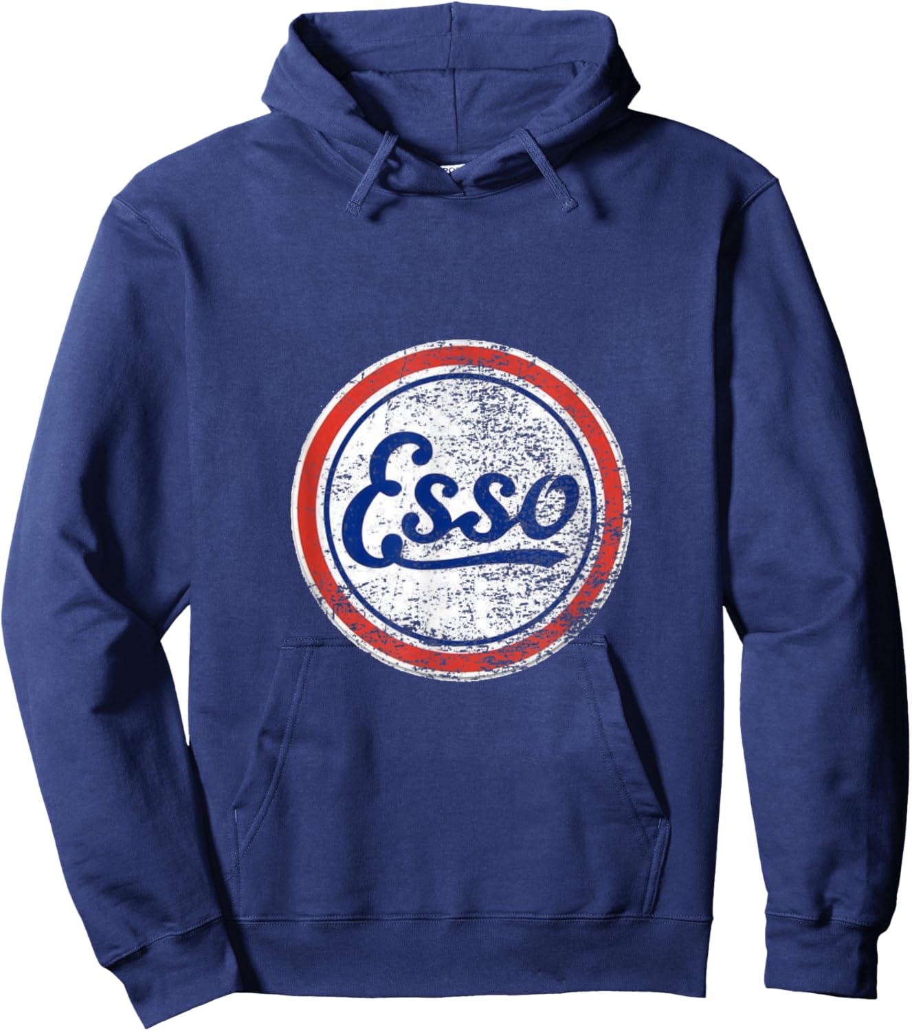 Vintage Esso Gas Station Sign Hoodie - Hoodie | Navy