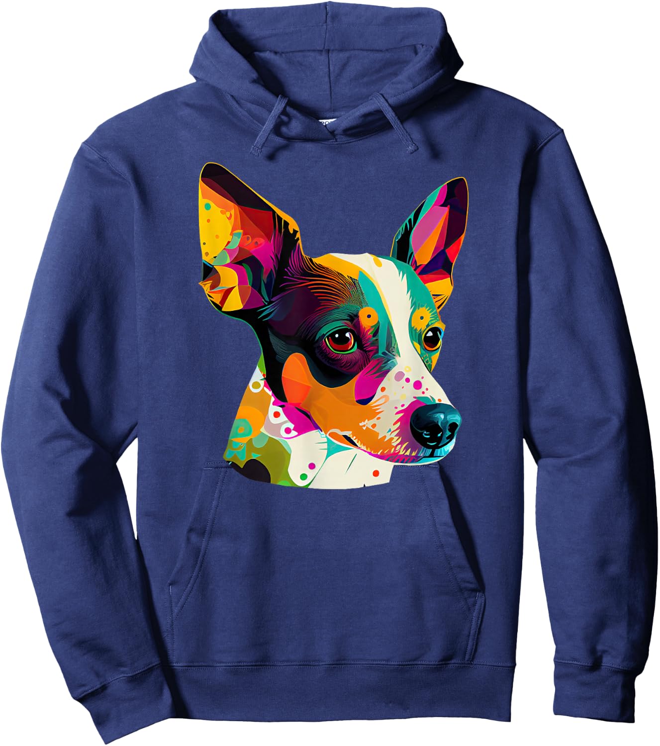 Rat Terrier Lover Pop Art Rat Terrier Dog Hoodie - Hoodie | Navy