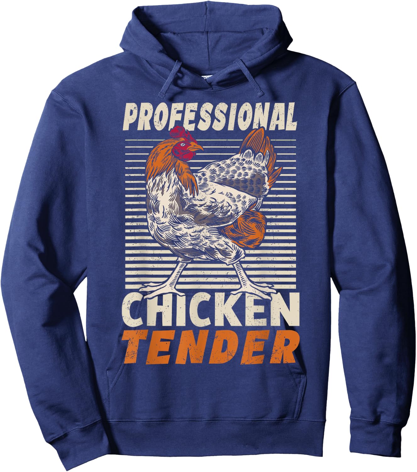 Professional Chicken Tender Crazy Chicken Lady Hoodie - Hoodie | Navy