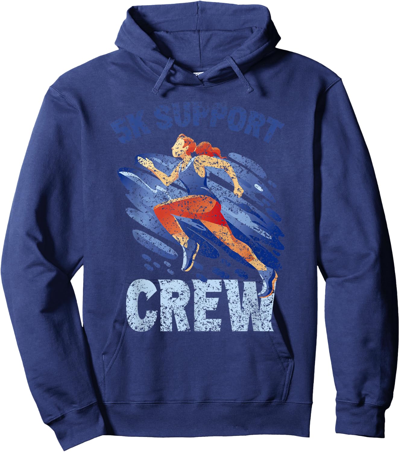 5K Support Crew Runner Race Running Run 5K Hoodie - Hoodie | Navy