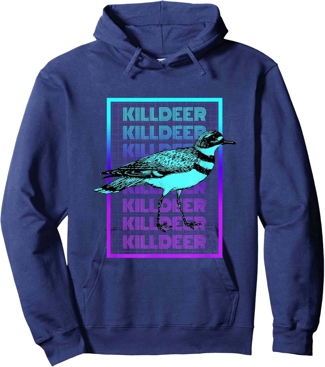 Killdeer Bird Vintage Retro Killdeer Hoodie - Hoodie | Navy
