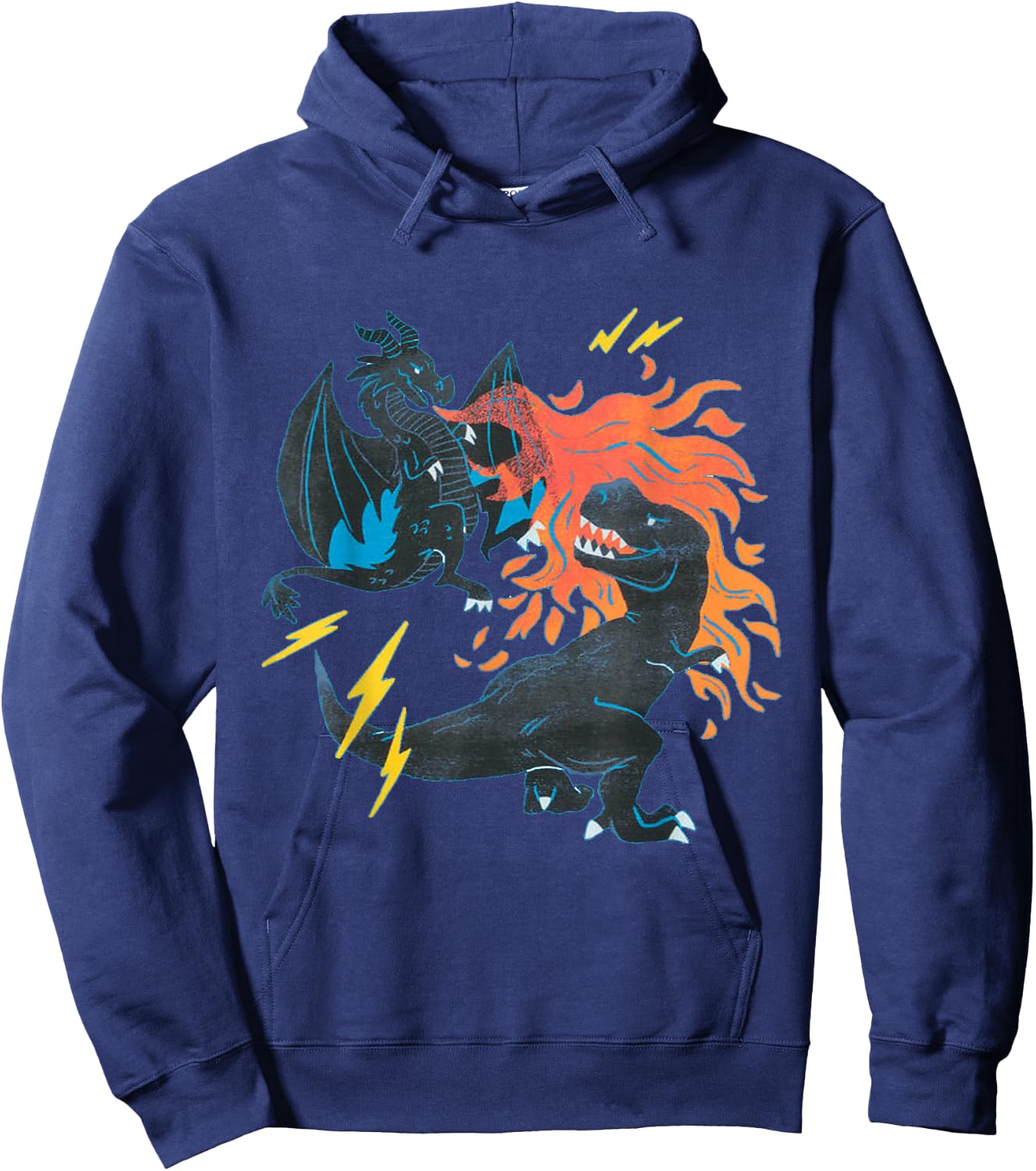 Knight Boy Dinosaurs and Dragons Sci fi Hoodie - Hoodie | Navy