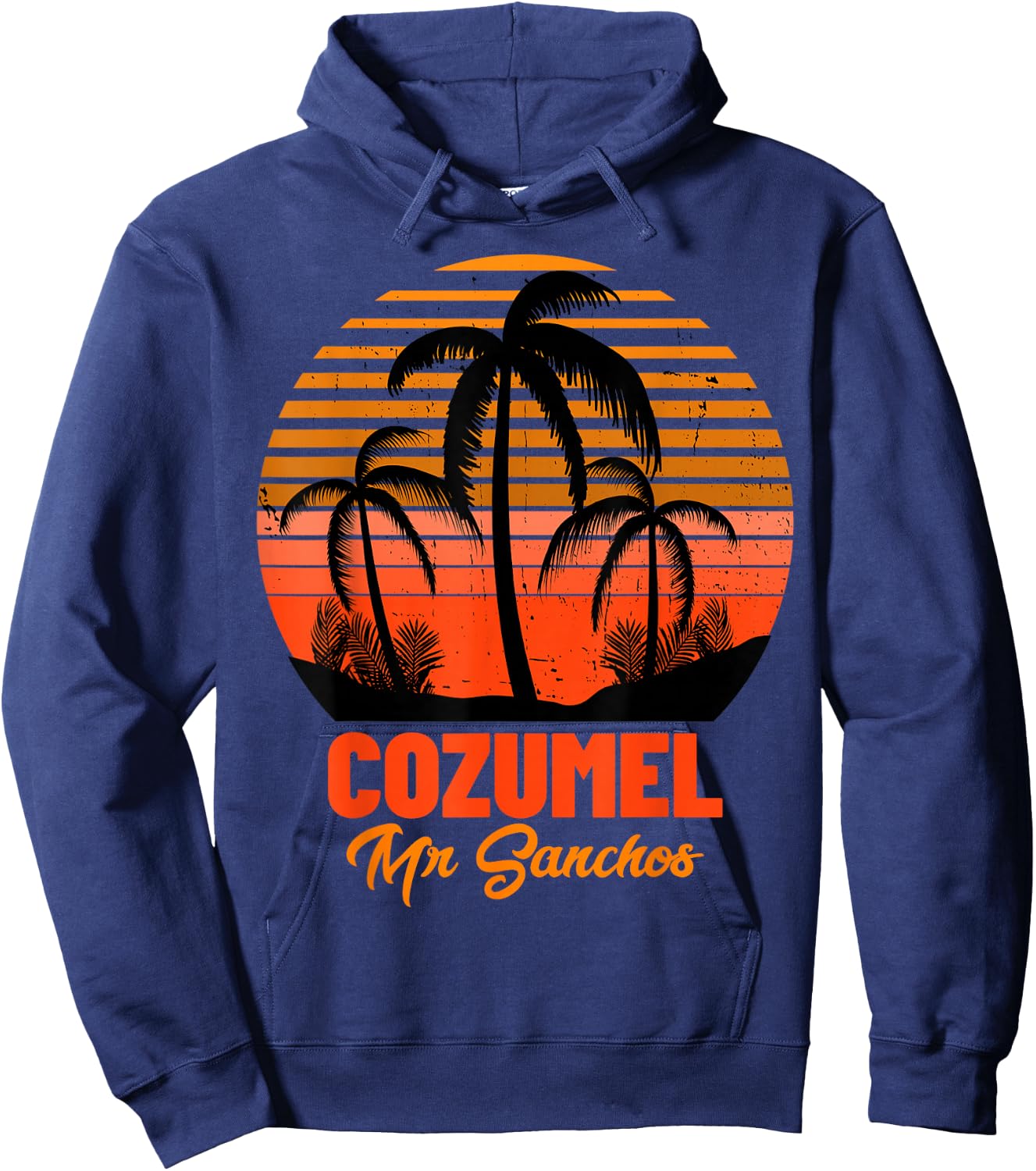 Mr Sanchos Beach Cozumel Mexico Hoodie - Hoodie | Navy