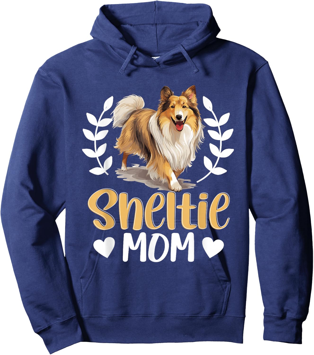 Shetland Sheepdog Dog Sheltie - Sheltie Mom Hoodie - Hoodie | Navy