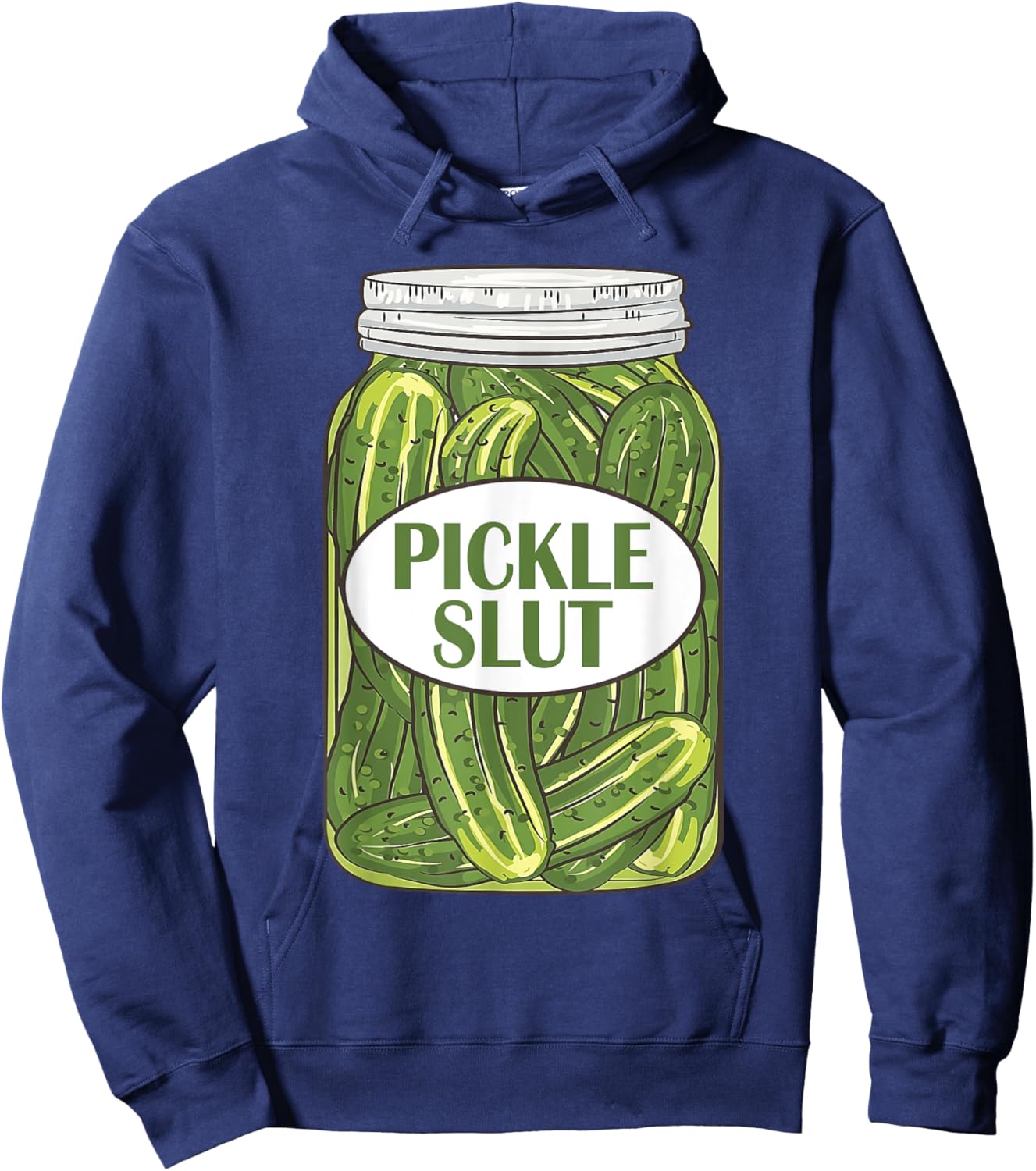 Pickle S.l.u.t For Pickle Lovers Hoodie - Hoodie | Navy