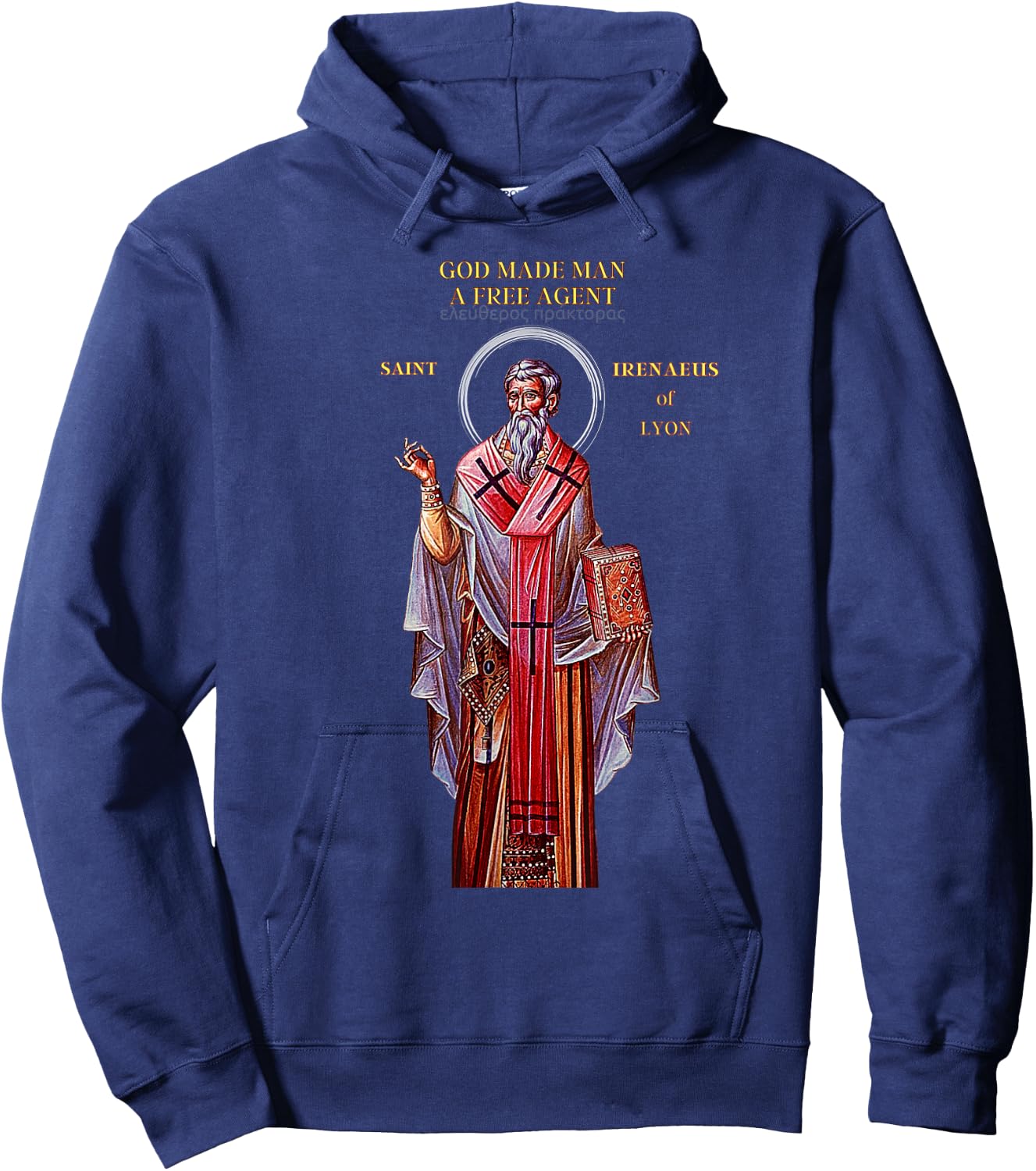 St. Irenaeus Hoodie - Hoodie | Navy