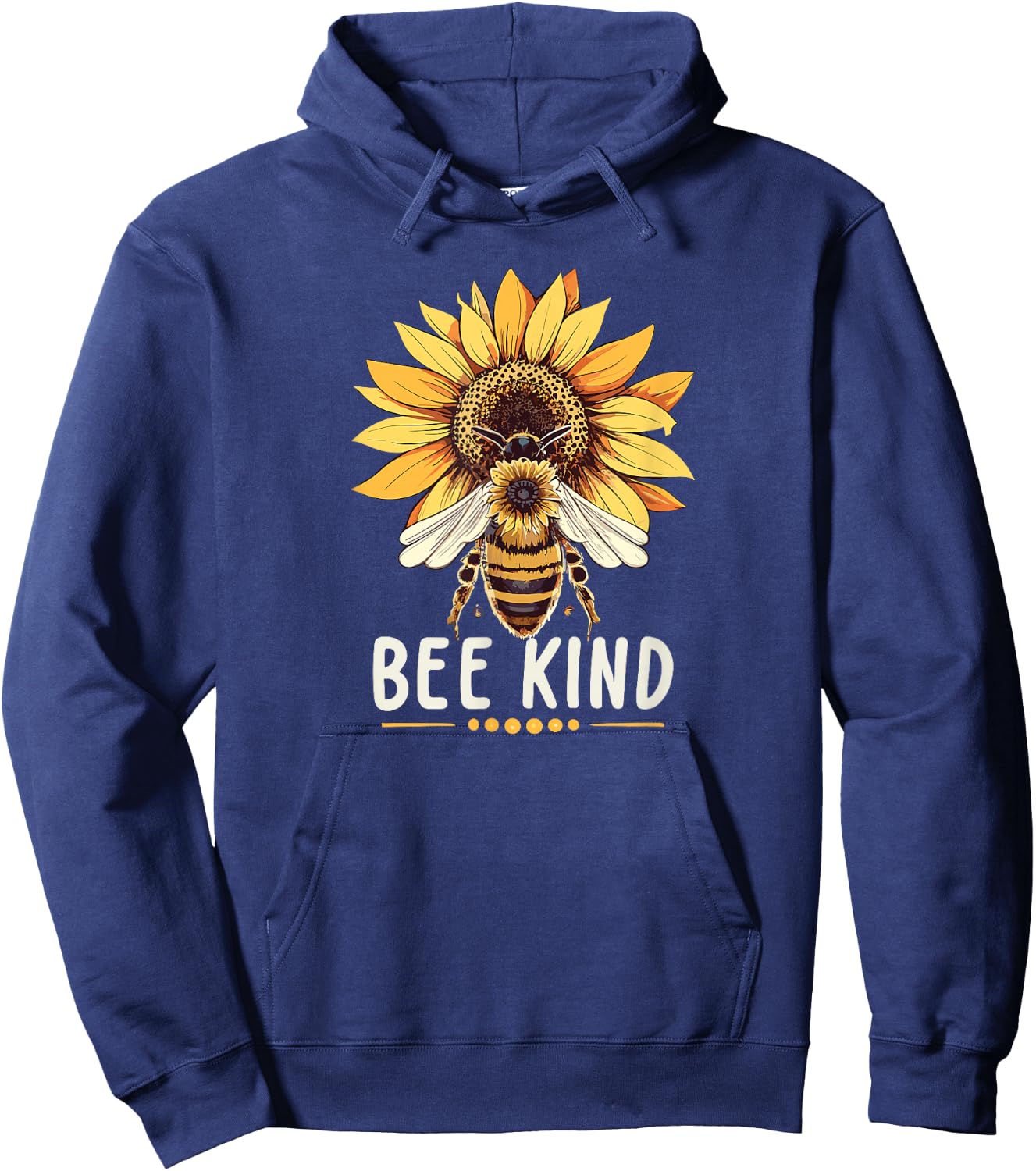 Bee Kind - Save The Bees - Honeybee Kindness Hoodie - Hoodie | Navy
