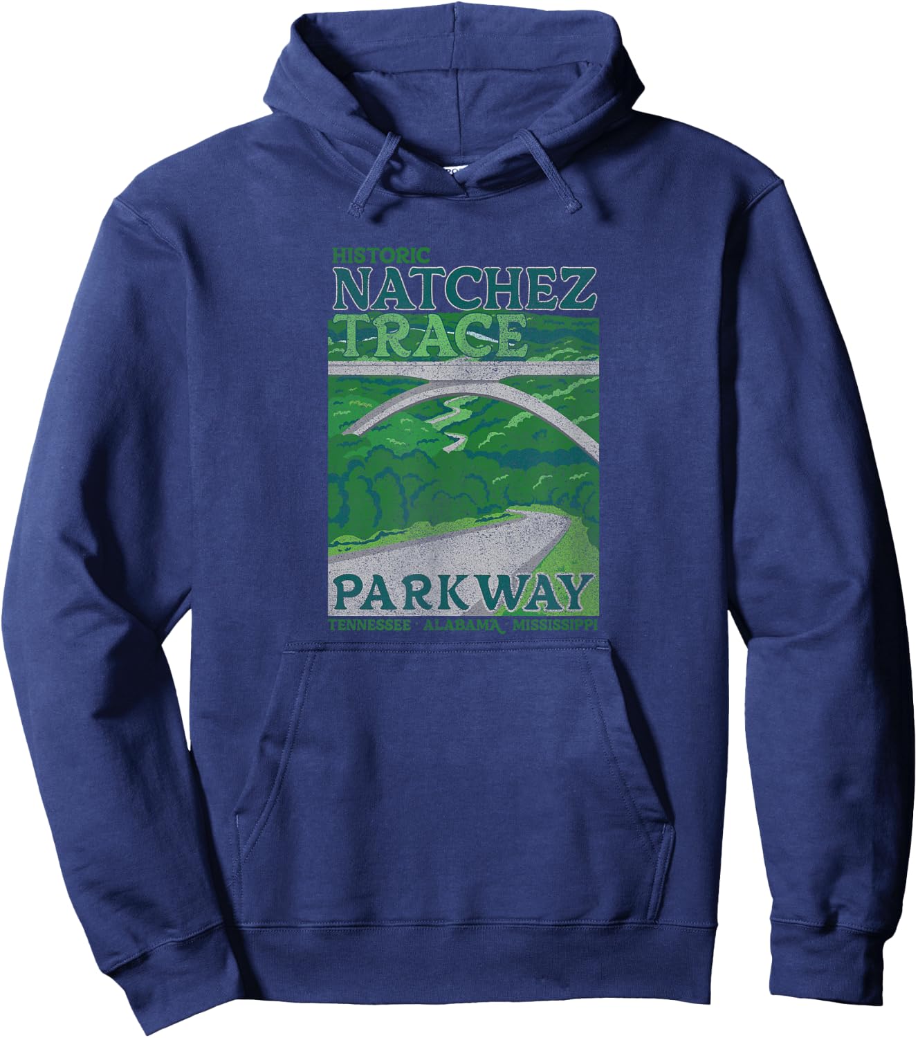 Natchez Trace Parkway Vintage Hoodie - Hoodie | Navy