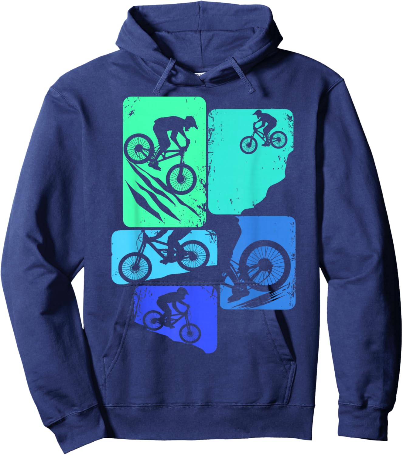 Mountain Bike Downhill Biker MTB Boys Children Hoodie - Hoodie | Navy