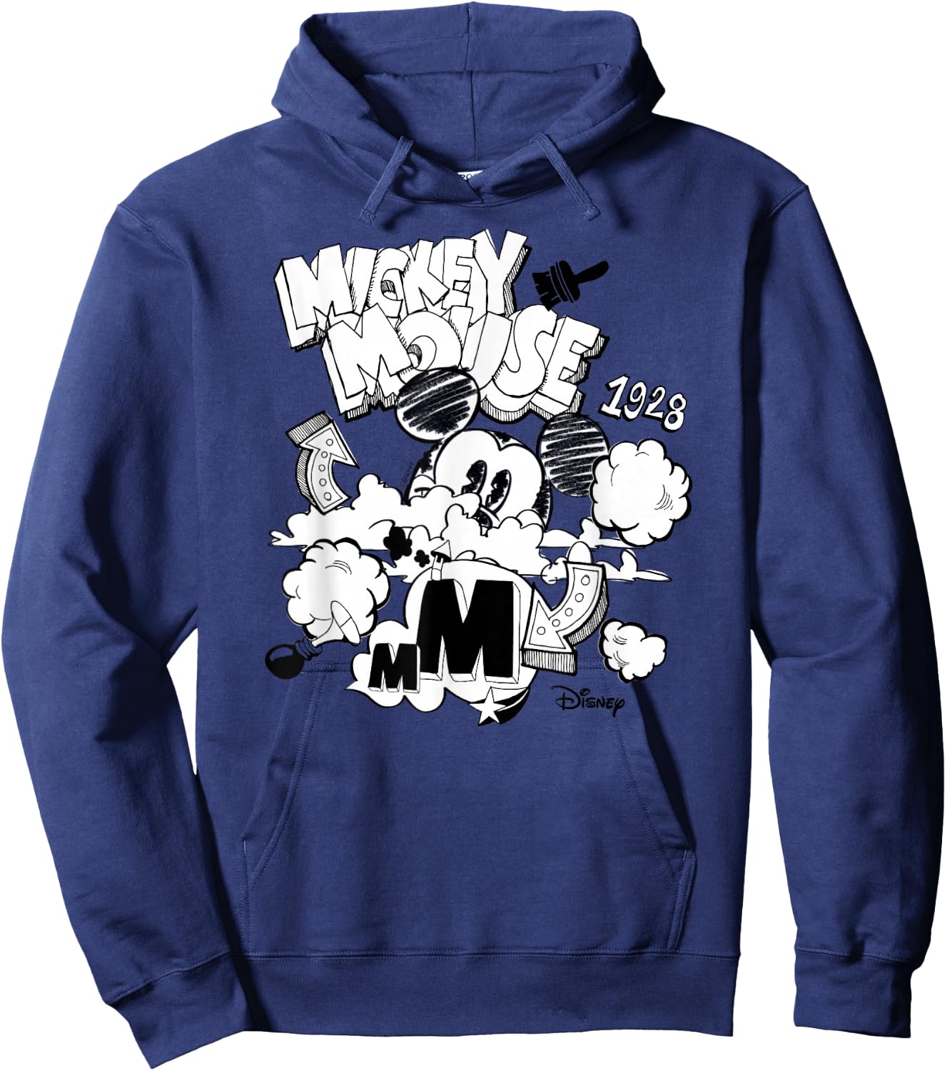 Mickey - Mickey Mouse Doodle Hoodie - Hoodie | Navy