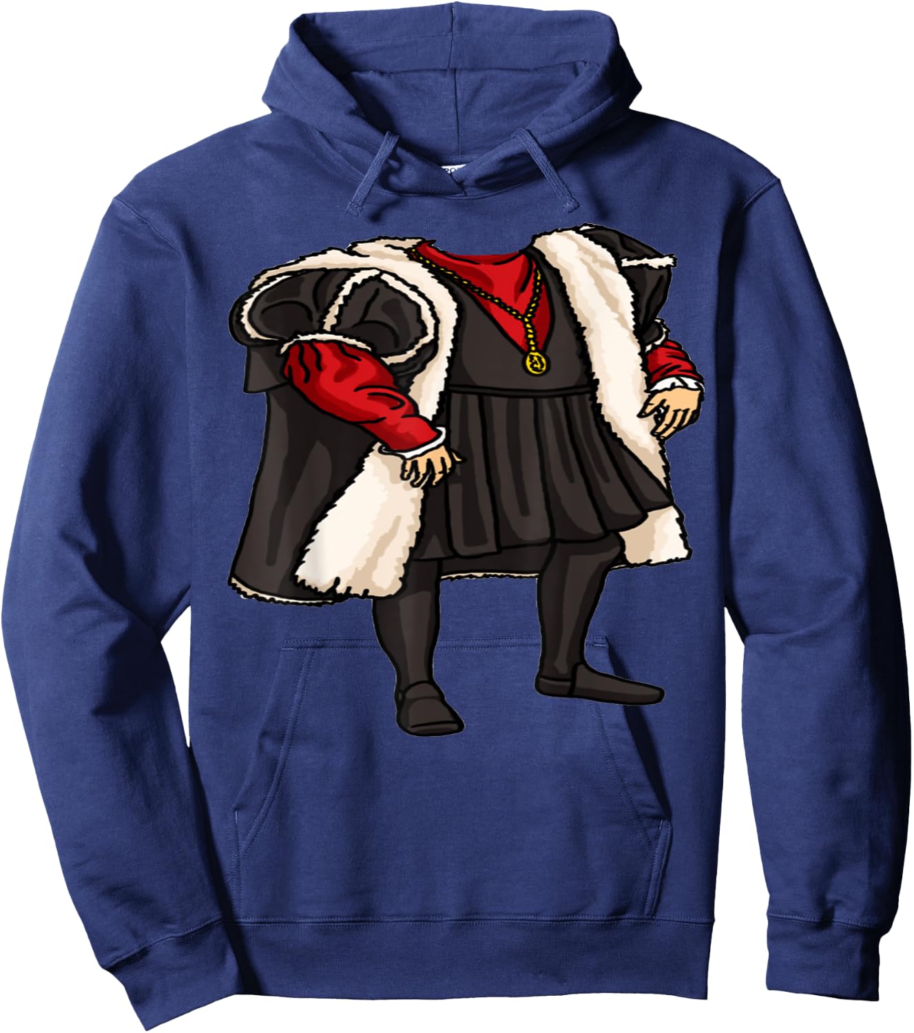 King Medieval Henry VIII Tudor Costume Hoodie - Hoodie | Navy