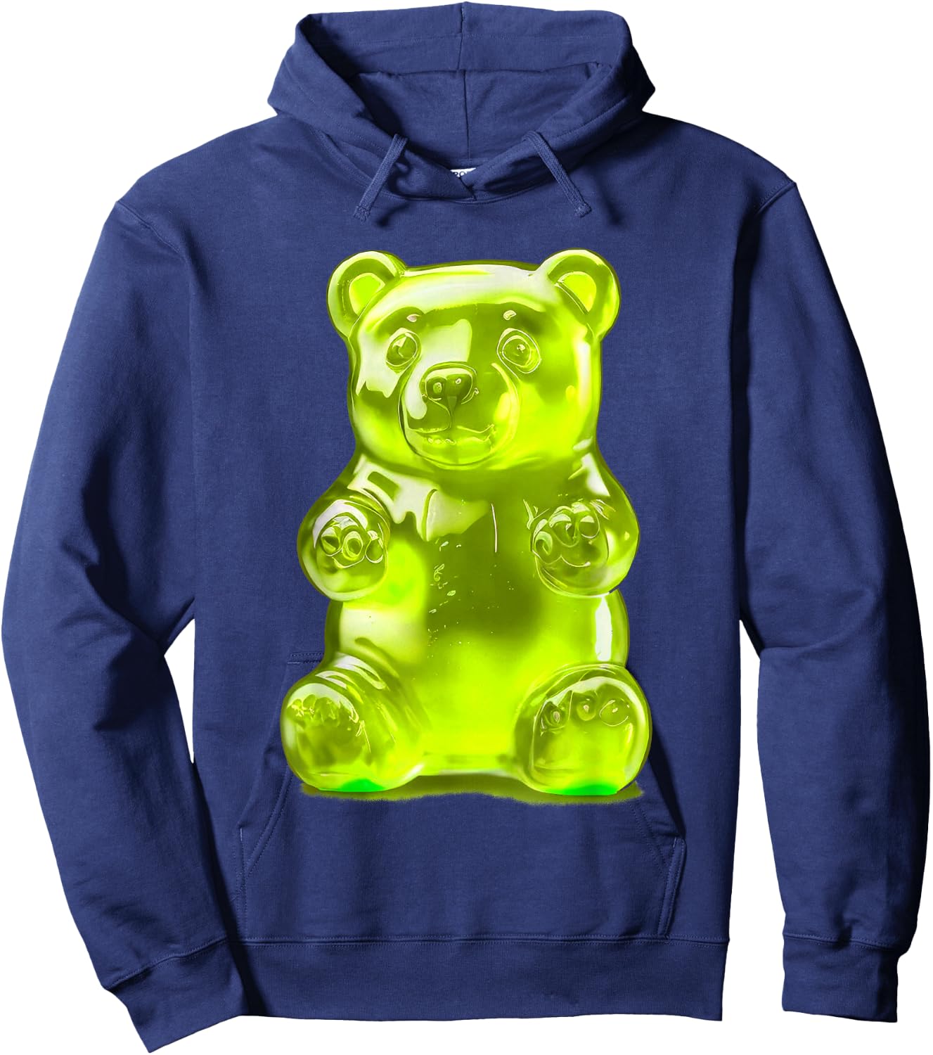 Lemon Green Gummy Bear Hoodie - Hoodie | Navy