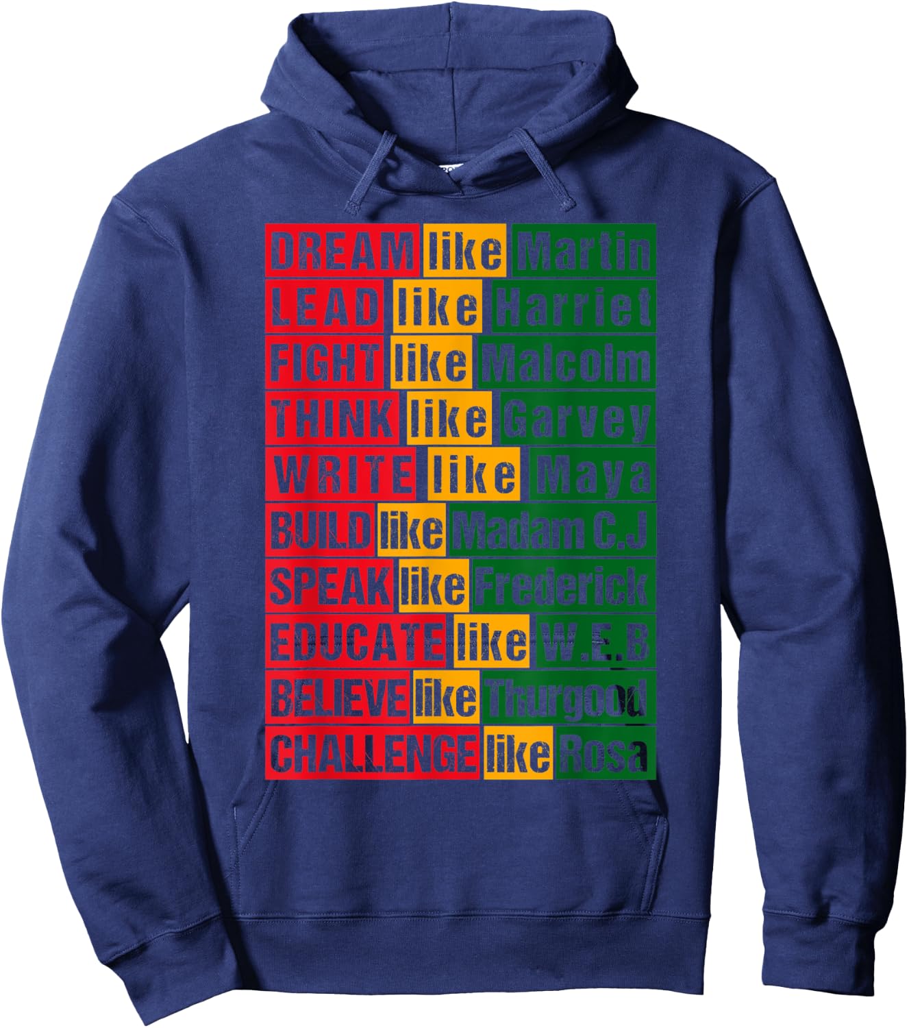 Black History Month African American Hoodie - Hoodie | Navy
