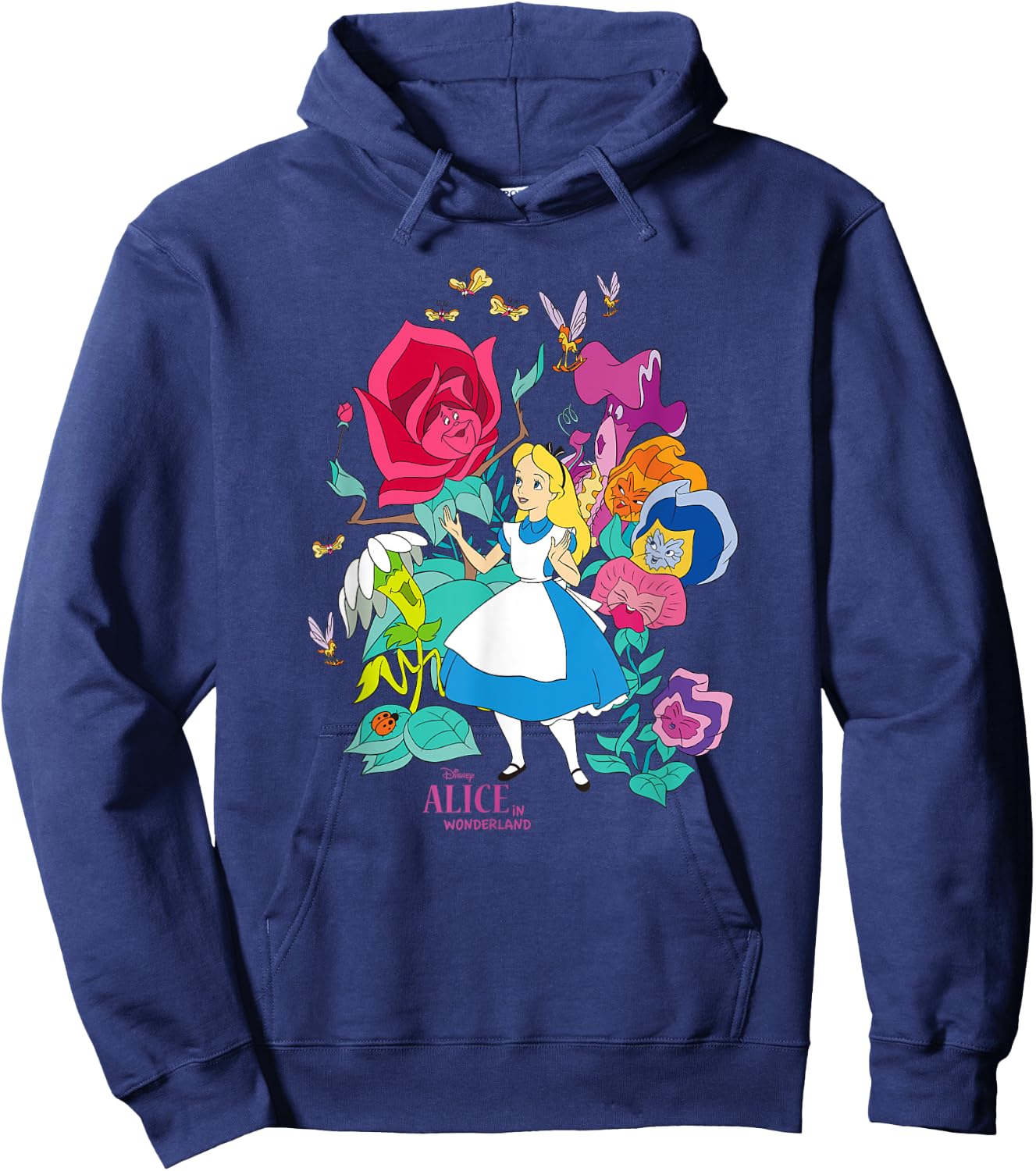 Disney Alice in Wonderland Wildflower Forest Hoodie - Hoodie | Navy