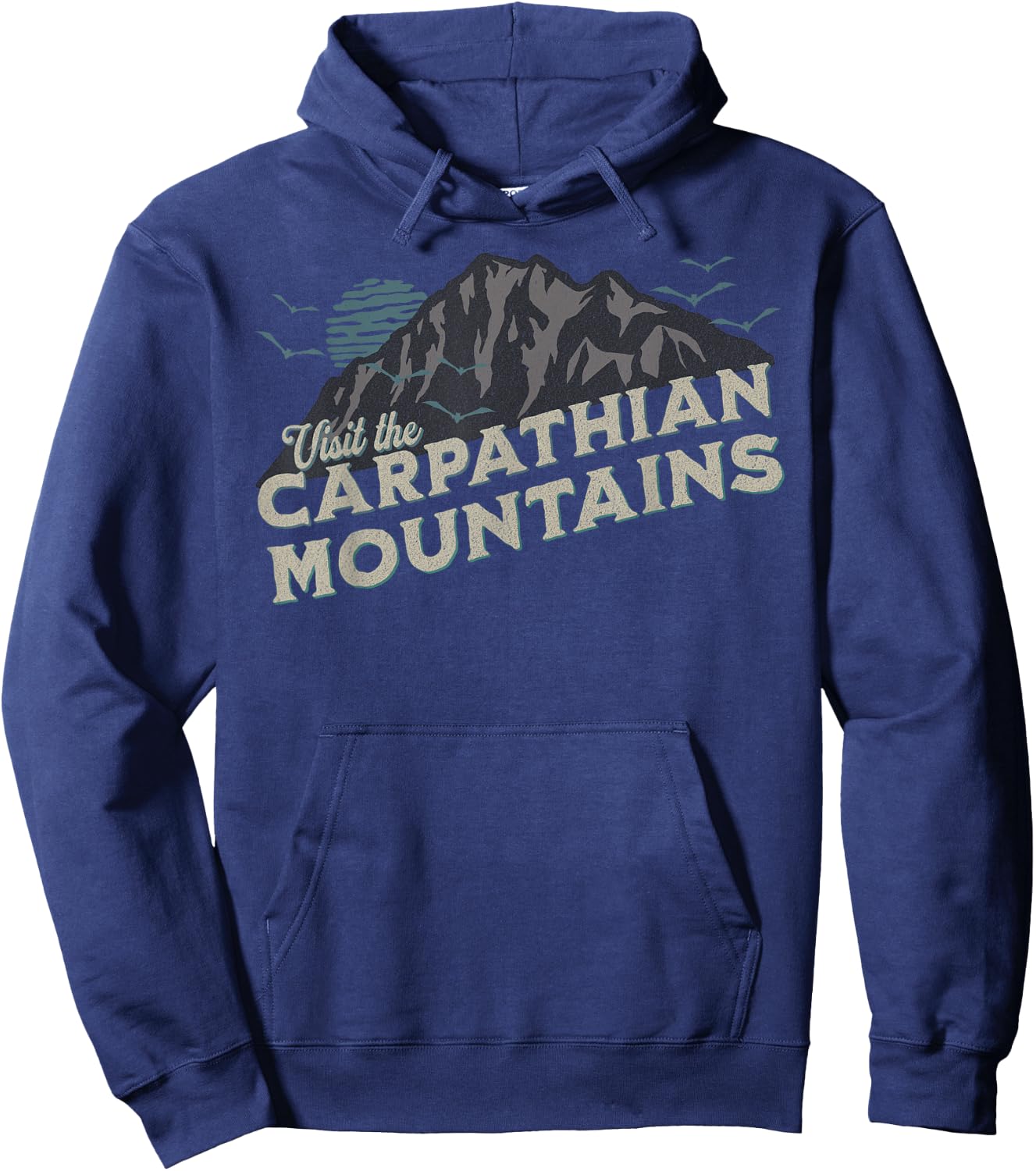 Visit the Carpatian Funny Vampire Camping Hoodie - Hoodie | Navy
