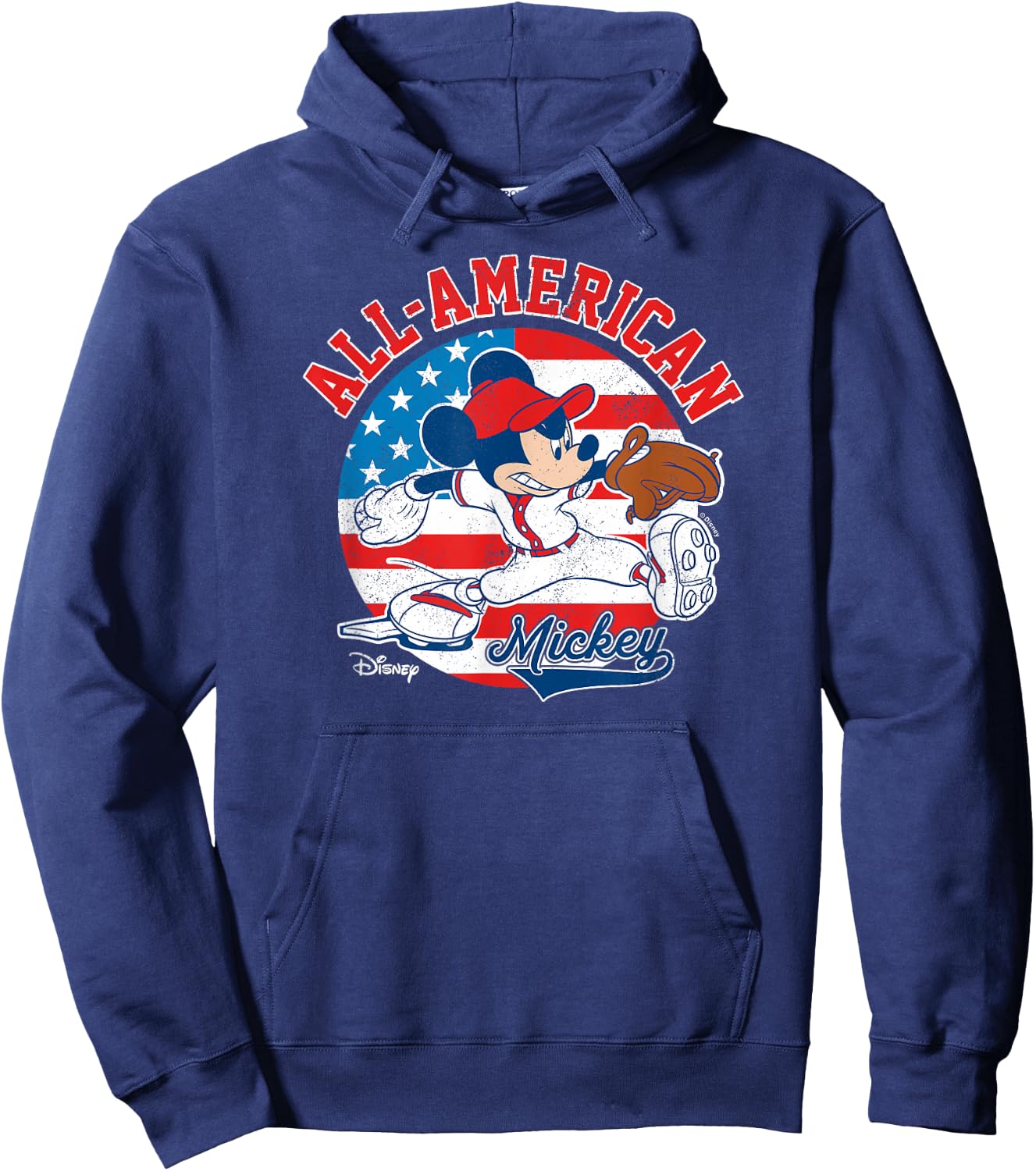 Disney - Mickey Americana Baseball Hoodie - Hoodie | Navy