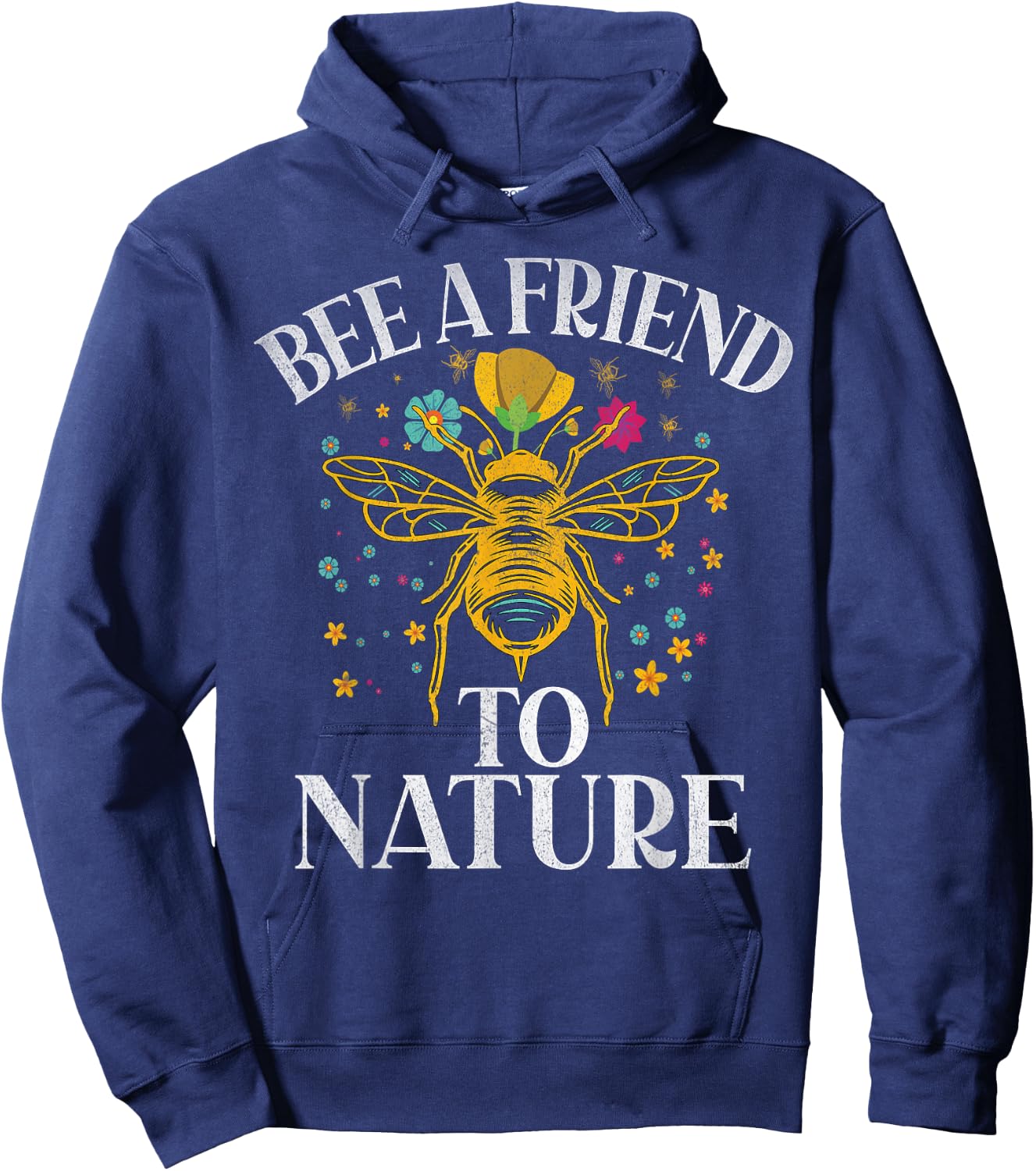 Bee a Friend to Nature Bee Hoodie - Hoodie | Navy