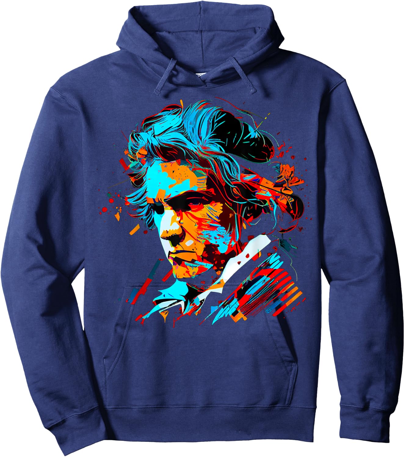 Pop Art Ludwig van Beethoven Music Composer Hoodie - Hoodie | Navy