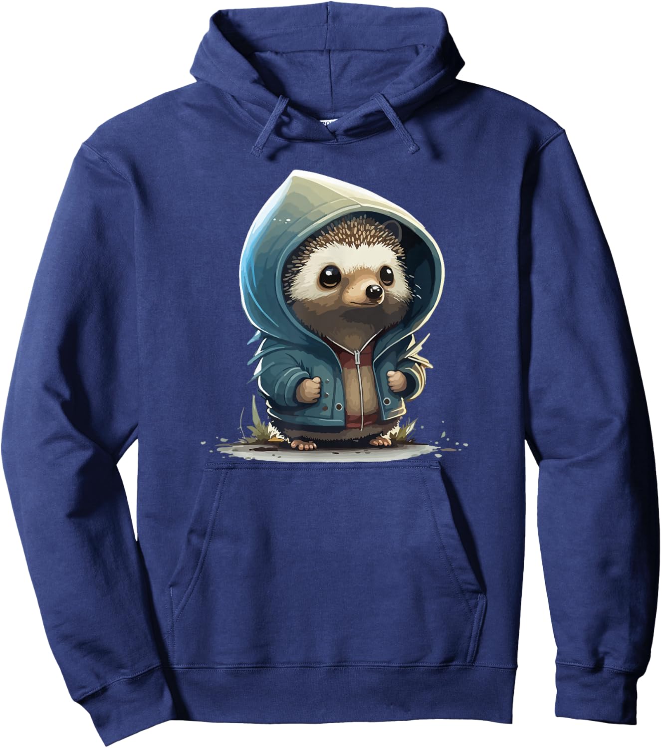 Retro Hedgehog Hoodie - Hoodie | Navy