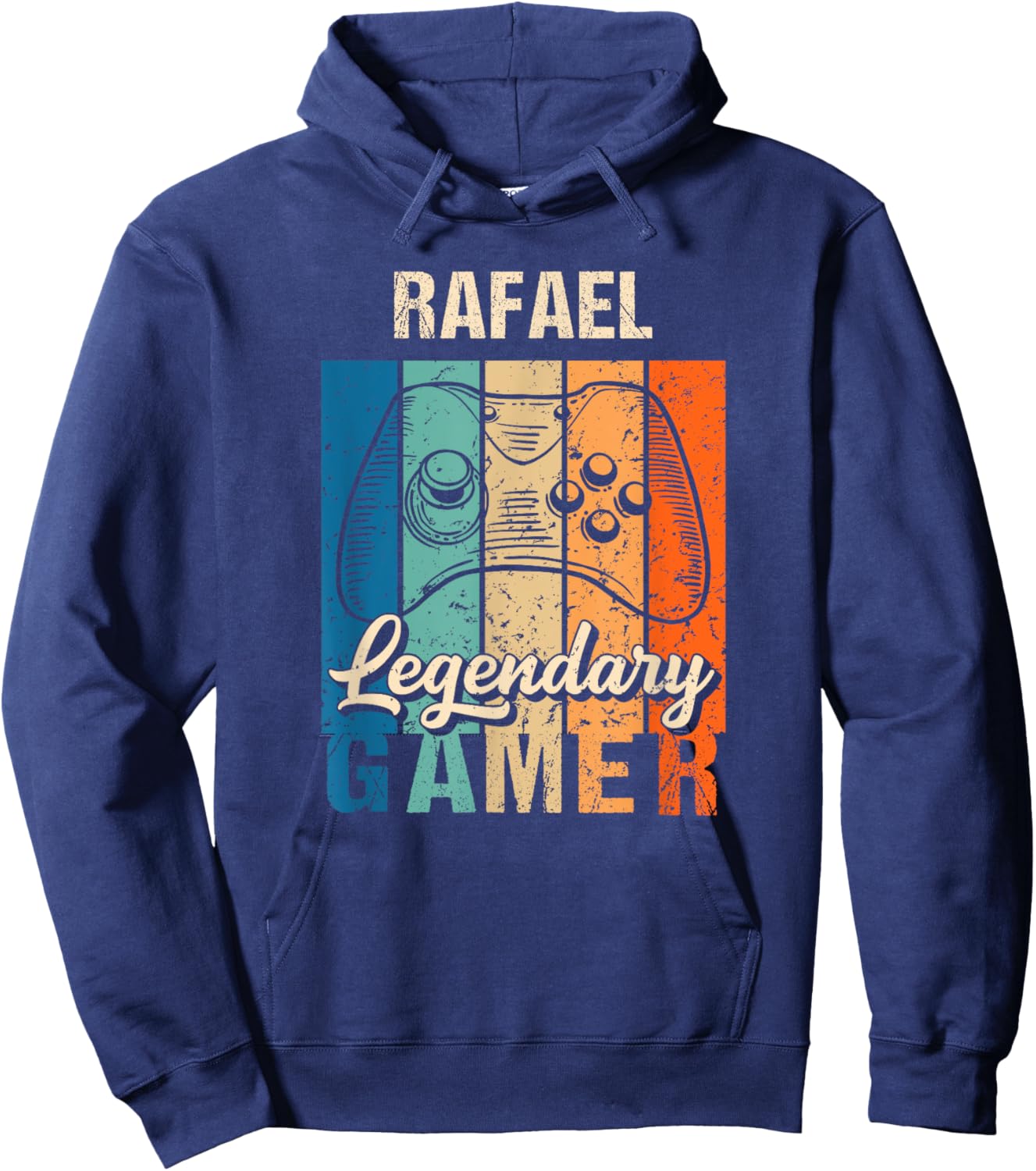 Rafael Name Gift - Personalized Legendary Gamer Hoodie - Hoodie | Navy