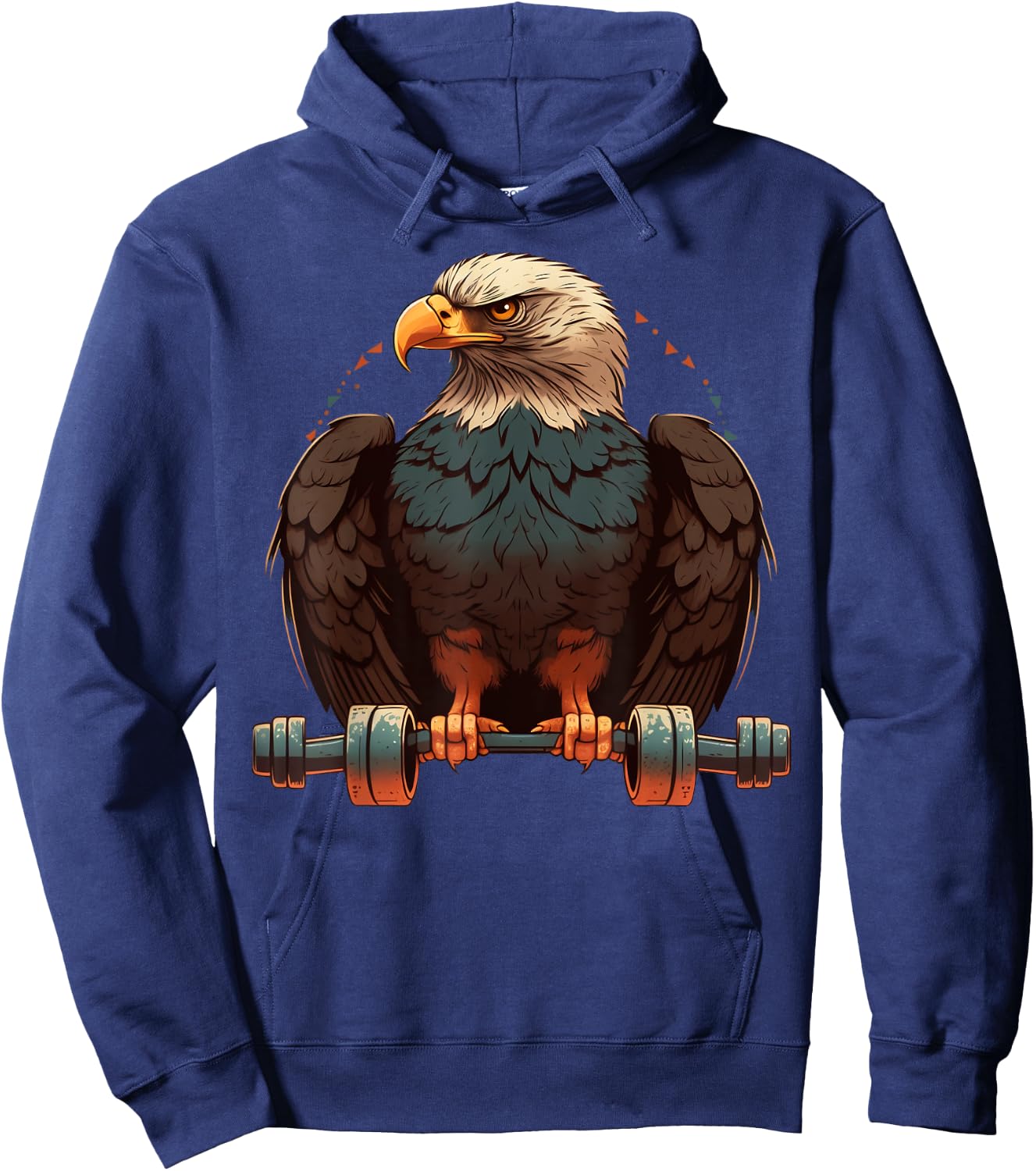 Eagle Weightlifting Funny Fitness Gym Eagle Hoodie - Hoodie | Navy