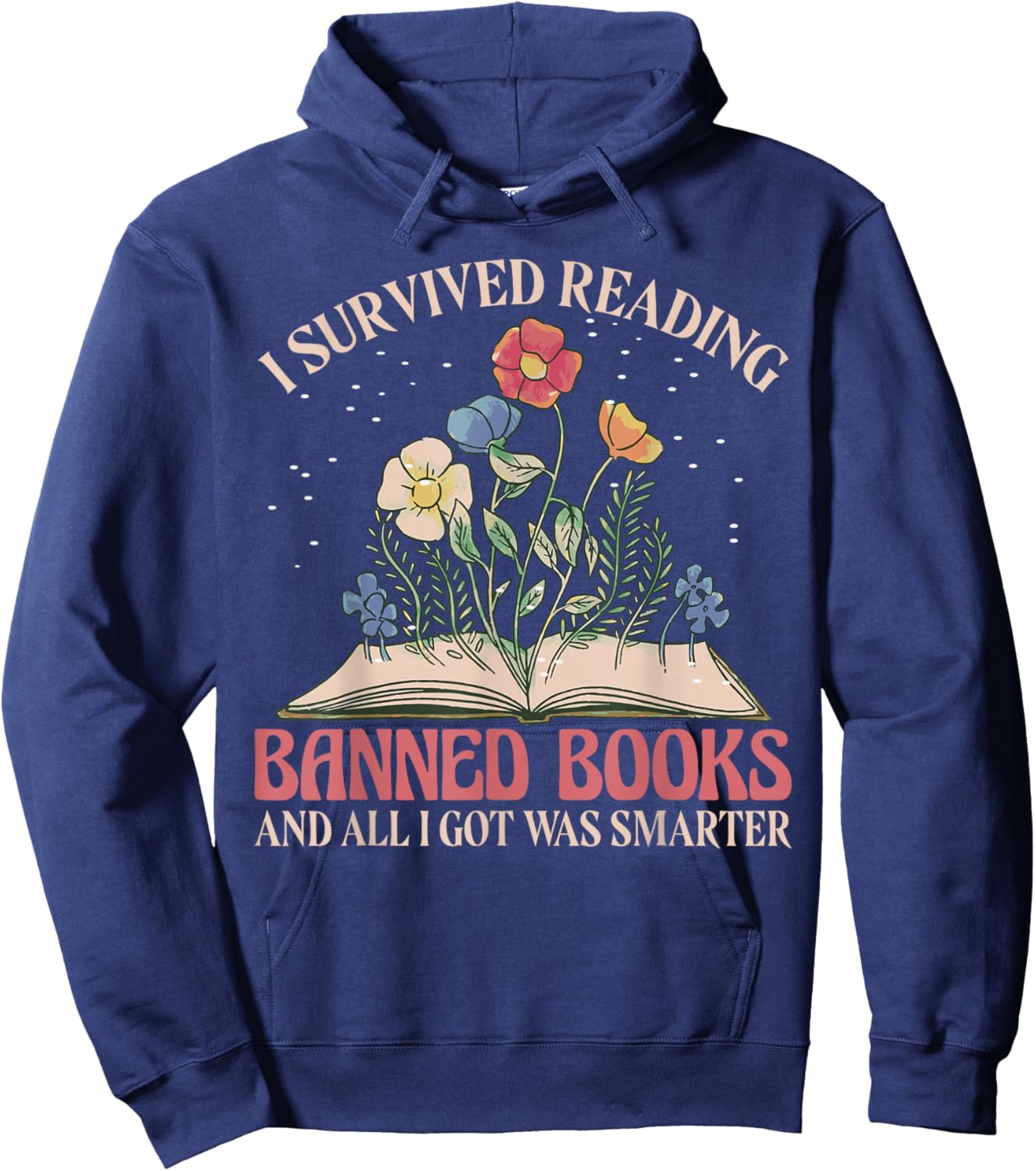 Banned Books Week Bookworm Banned Books Reader Hoodie - Hoodie | Navy