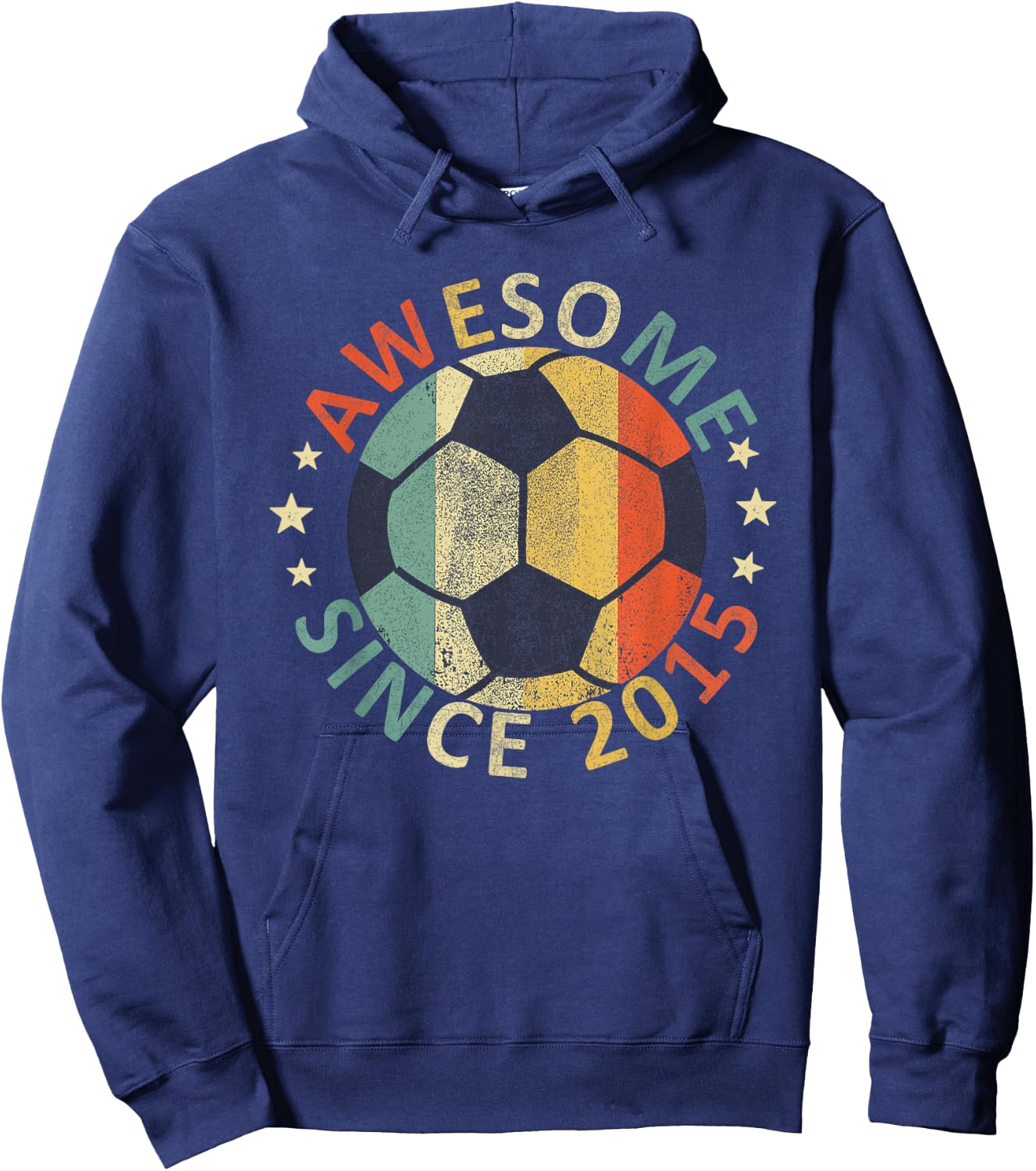 Soccer Player Awesome Since 2015 Hoodie - Hoodie | Navy