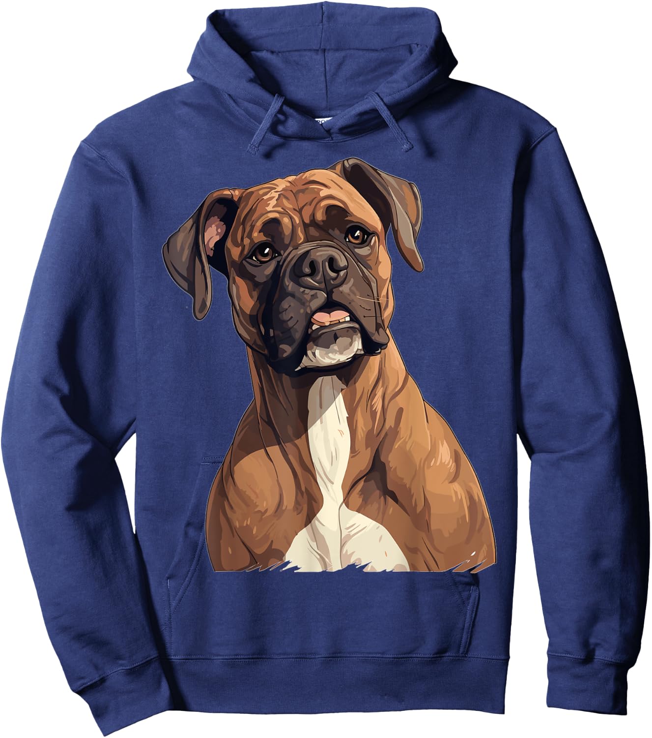 Boxer Dog Breed Pet - Cute Graphic Hoodie - Hoodie | Navy