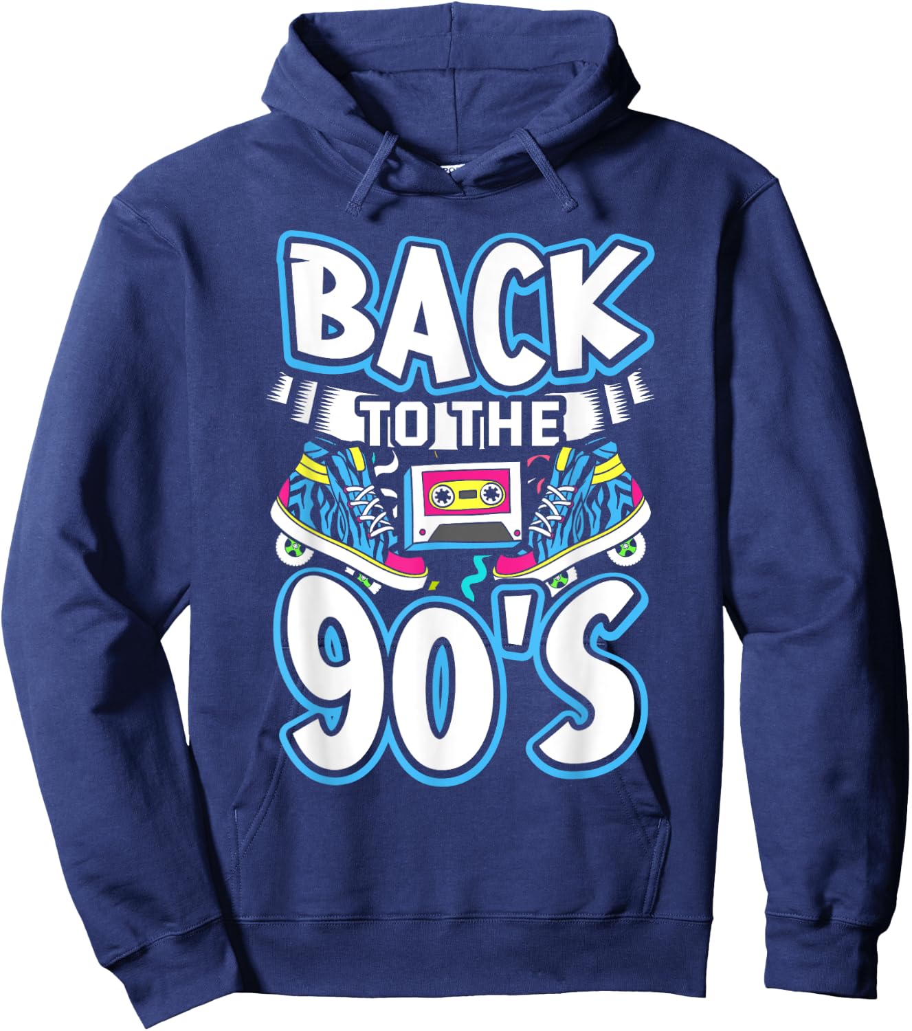 90s Party Outfit , 90's Costume Men Hoodie - Hoodie | Navy