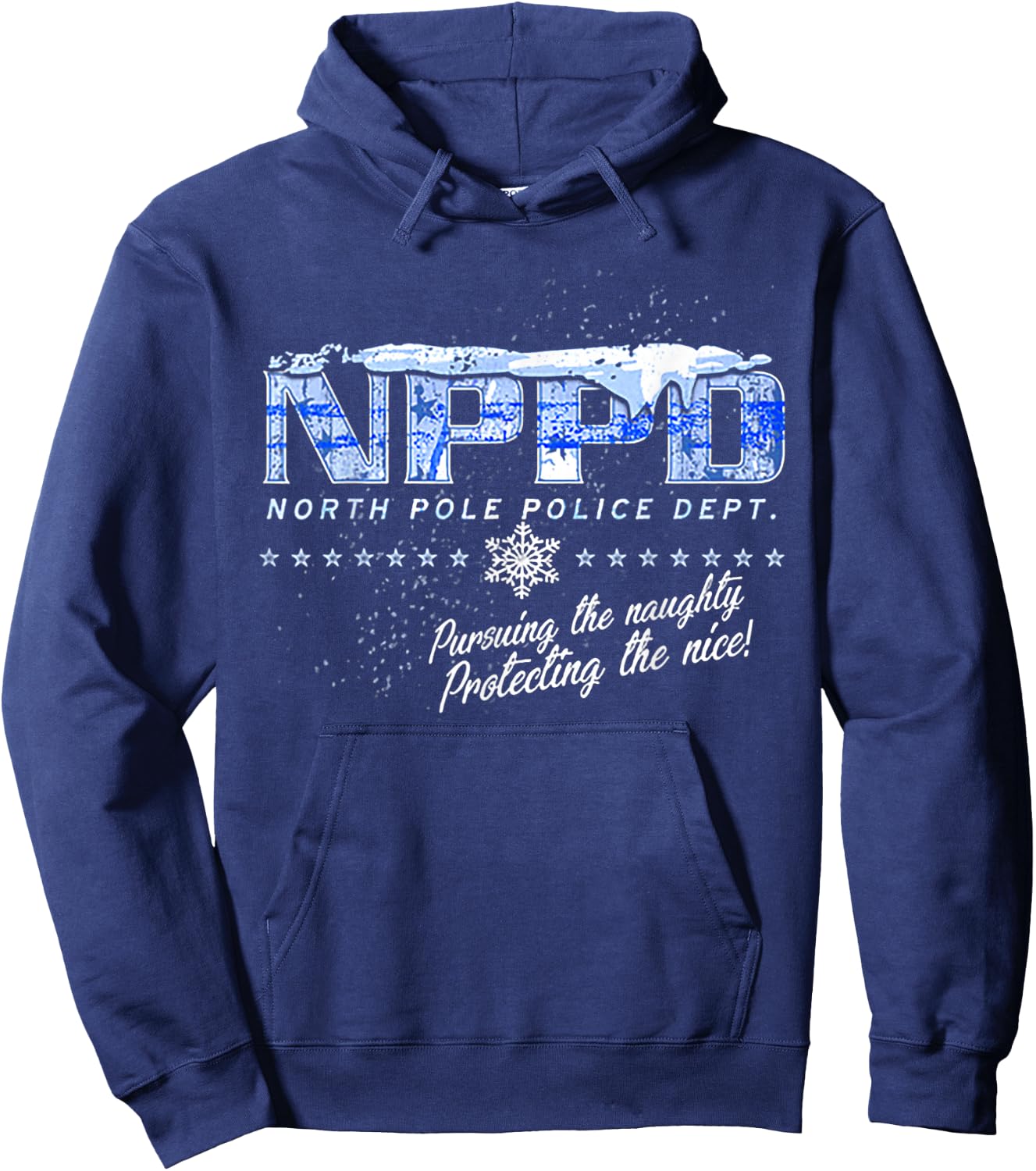 NPPD North Pole Police Department Hoodie - Hoodie | Navy