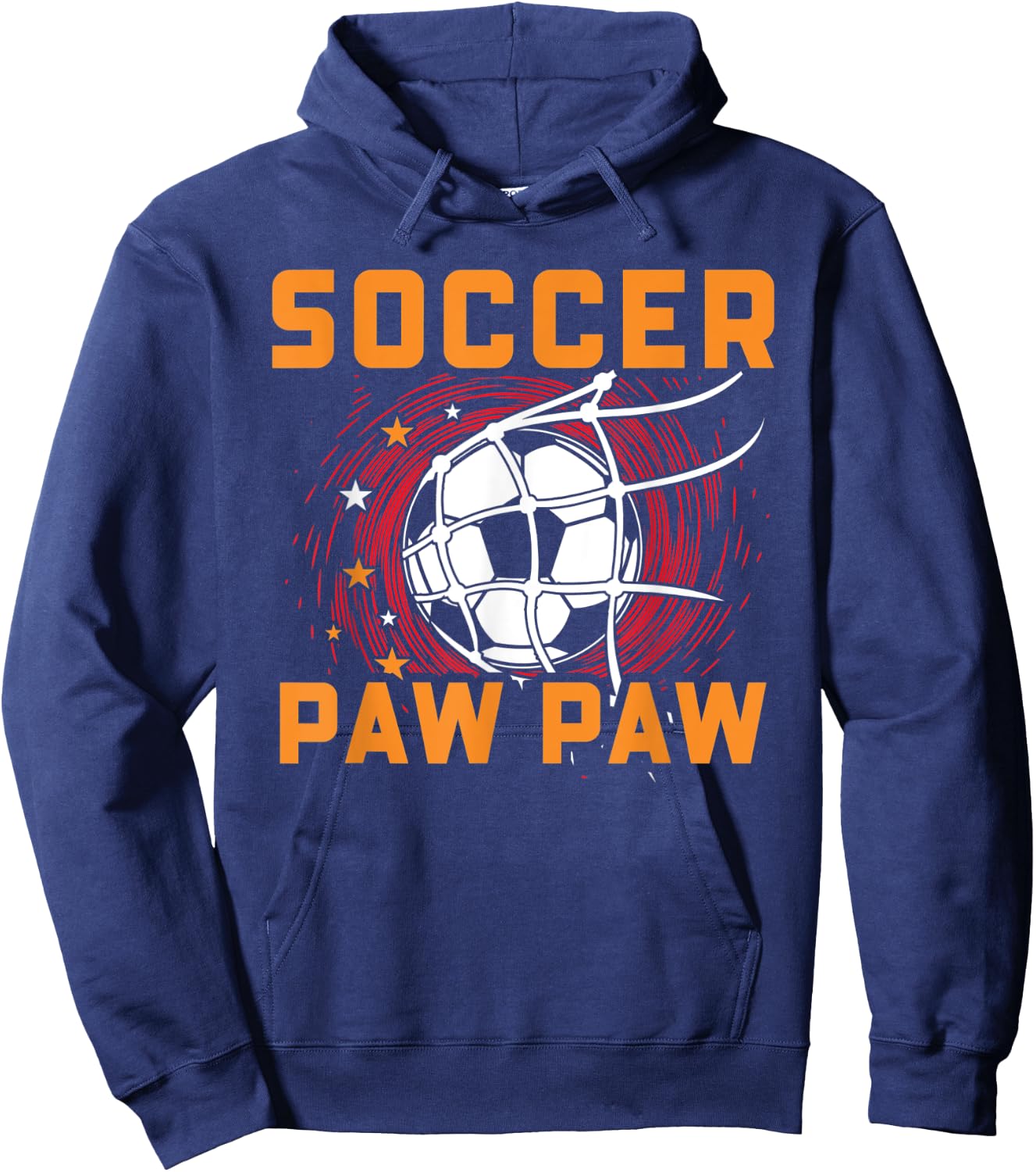 Soccer Paw Paw - Soccer Player Grandpa Soccer Hoodie - Hoodie | Navy