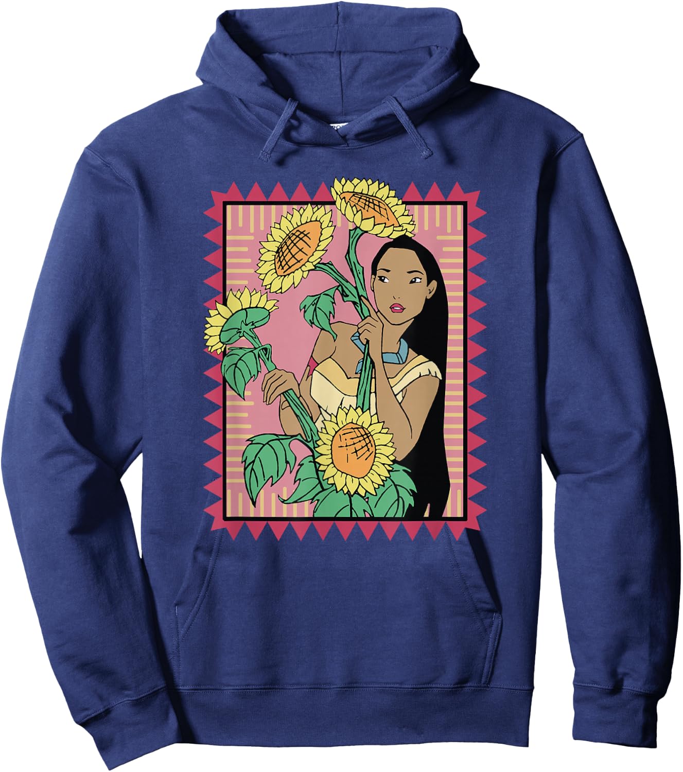 Disney Pocahontas Sunflowers Movie Still Hoodie - Hoodie | Navy