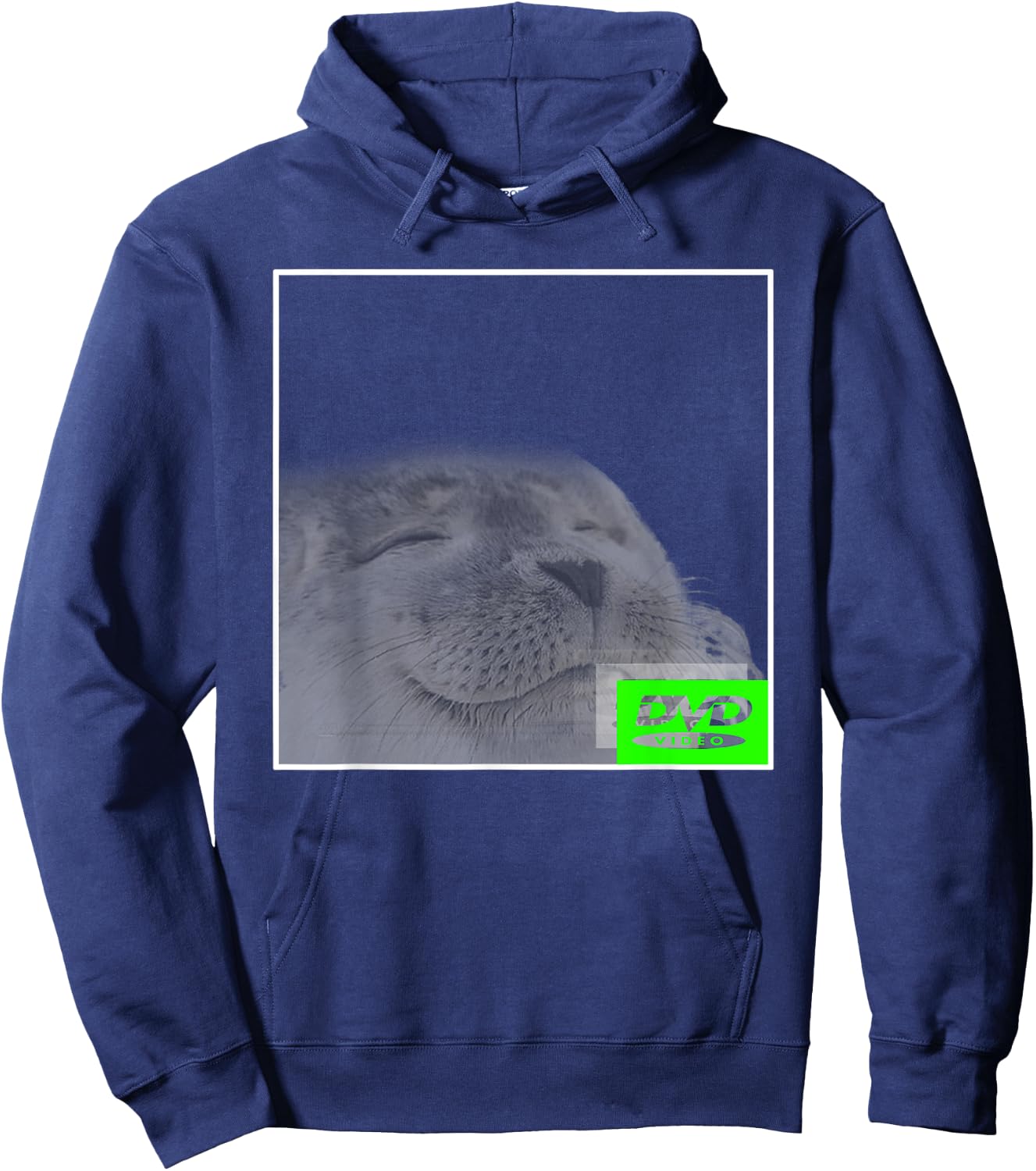 Bouncing DVD Hits Corner Idle Screen Meme Hoodie - Hoodie | Navy